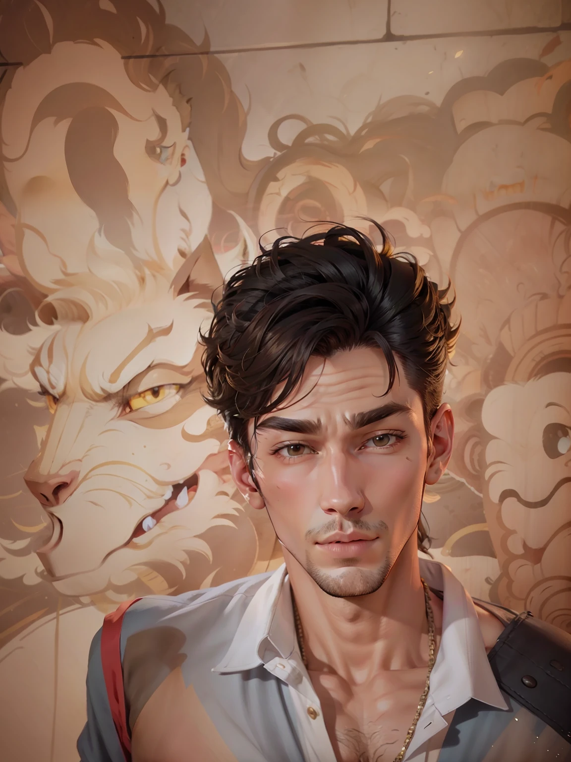 Cartoon handsome