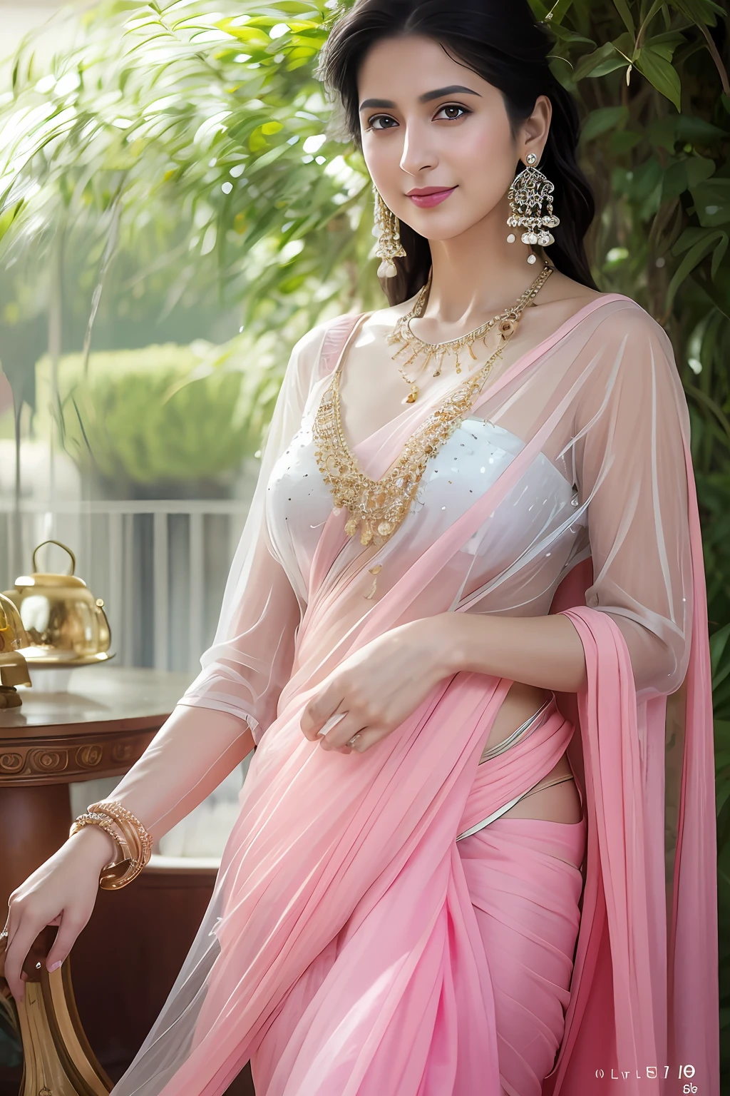 Wear pink elegant transparent saree sitting, gorgeous royal, ((setting on the green sofa)), ((reading book)), ((looking in to book)), concentration in books,((book in one hand)), ((in the living room)), near the balcony, (((Katrina kaif:1.2))), portrait of a beautiful Indian woman, From Golden Skin, 27 years old, Pretty woman, Indian model,  (in pink elegant transparent saree:1.5),((wearing see through saree:1.3)), (elegant saree:1.3),(((transparent micro saree))), ((long hair)) (Slim abdomen), (Perfect slim figure), Solo, (Slim:1.1), 1 woman, Indian clothes,(( long sleeve dress)),((saree with open pallu)), thick lips, skindentation, parted lips, ulzzang-6500-v1.1, medium hair, smile, closed mouth, lips, saree covered with full body, detailed beautiful round eyes, Indian women, Asian women, Beautiful face, photorealistic, rim lighting, two-tone lighting, gold bracelet, thick lips, indentation, parted lips, (detailed eyes), light blonde hair, blue eye, details still clear, honey-coloured, fluffy turned, HDR, shallow depth of field, broad light, backlighting, bloom, light sparkles, chromatic aberration, sharp focus, (photorealistic:1.2), (realistic:1.5), (hyperrealistic:1.2), (light blonde hair), (blue eyes), ((big cheeks)), (medium breast:1.2), (detailed bright eyes:1.5), (smiling:1.3), (detailed long black hair), , (narrow waist:1.5), (thigh: 1.5), (realistic human skin:1.6), (full curvy body) (detailed eyes), (detailed facial features), (detailed clothes features), (necklace), (earrings), (bracelet), jewellery, gem, necklace, gold bracelet, anklets,(Photorealistic:1.4), (High Quality: 1.2), Raw photo, (Perfect body shape), Deep shadows, Unobtrusive, Cold light 12000K, Nikon Z 85mm, unparalleled masterpiece, ultra-realistic 8k photos, best quality masterpiece,