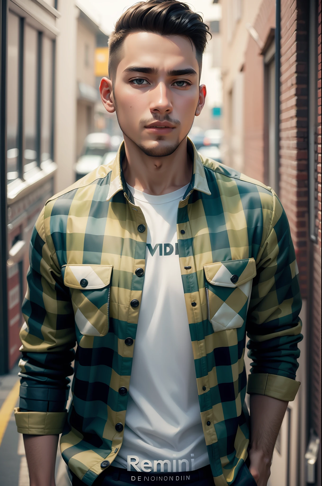 boy wearing demin jacket and change background filled with super cars , rich boy , full hd ,