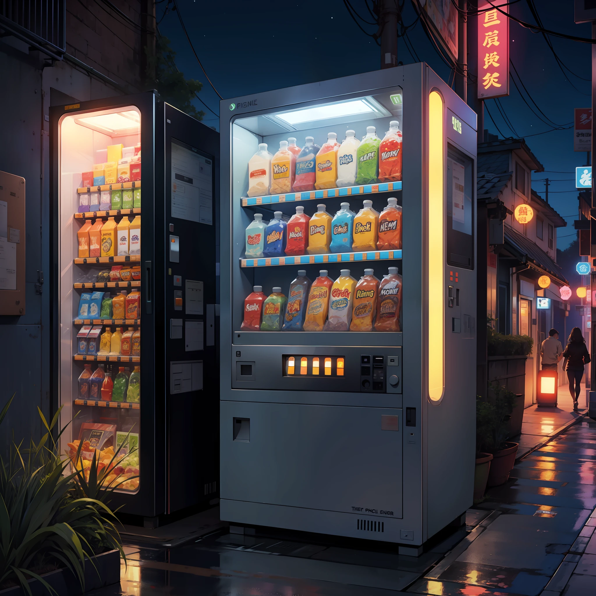 the night,vending machine