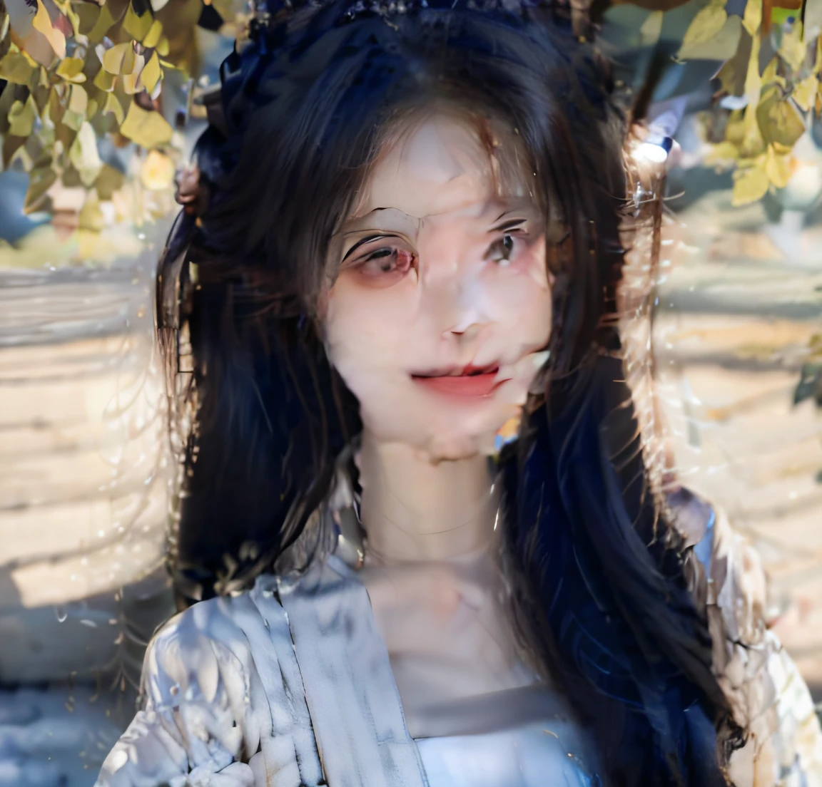(RAW photo, best quality),(realistic, photo-realistic:1.3),masterpiece,an extremely delicate and beautiful,extremely detailed,CG,unity,2k wallpaper,Amazing,finely detail,light smile,extremely detailed CG unity 8k wallpaper,huge filesize,ultra-detailed,highres,soft light,1girl,(Half-body photo:1.2),(Perfect body proportions:1.2),(Long hair:1.1),