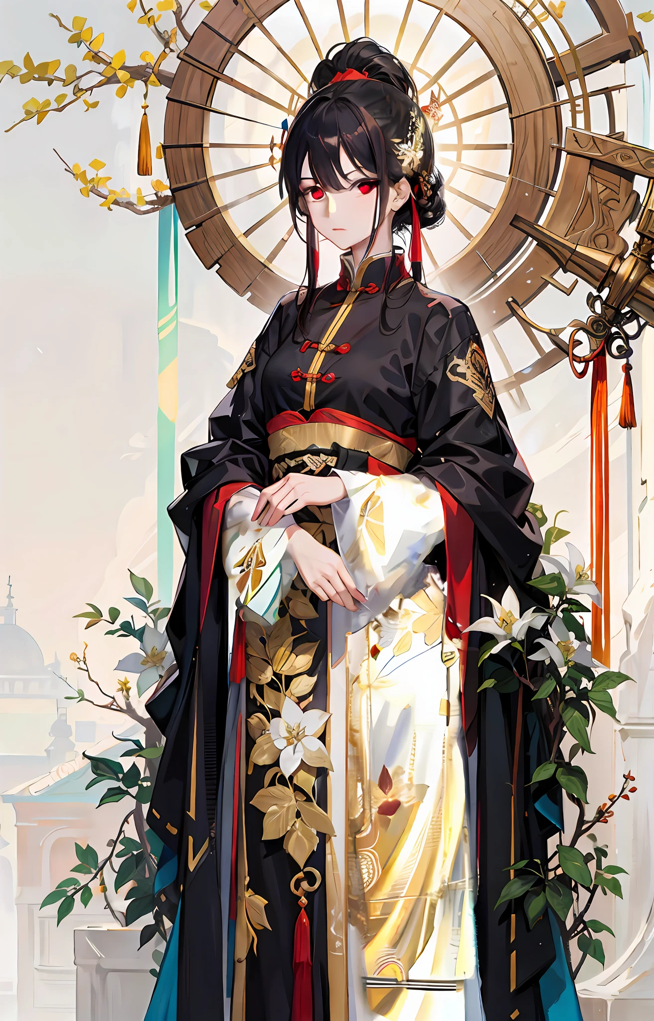 red eyes，Vertical pupils