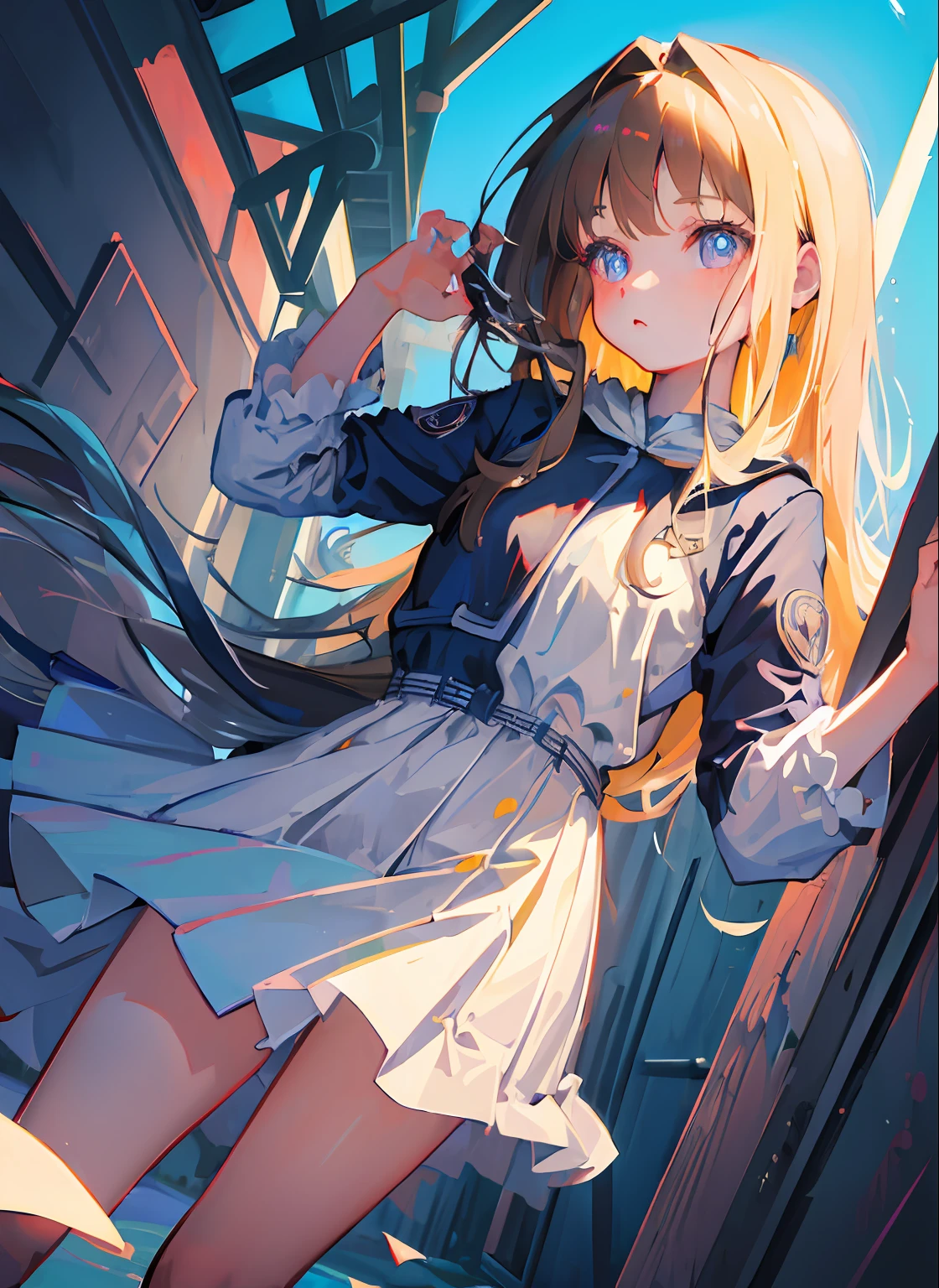 (masterpiece,best quality:1.4),ultra-detailed,illustration,
(solo,1girl,loli:1.2),
Bright, Outdoor, Rural,
