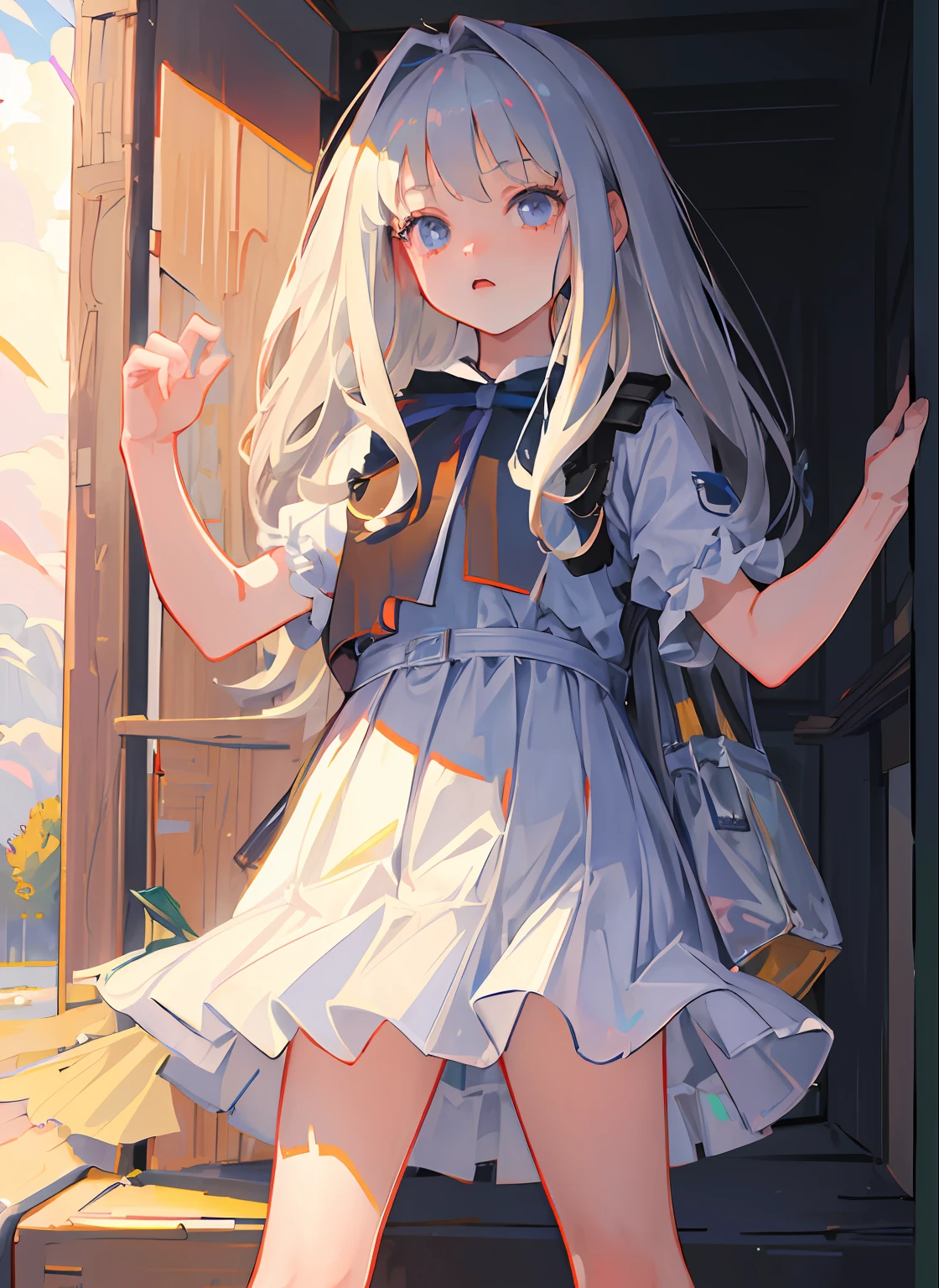 (masterpiece,best quality:1.4),ultra-detailed,illustration,
(solo,1girl,li:1.2),
Bright, Outdoor, Rural,