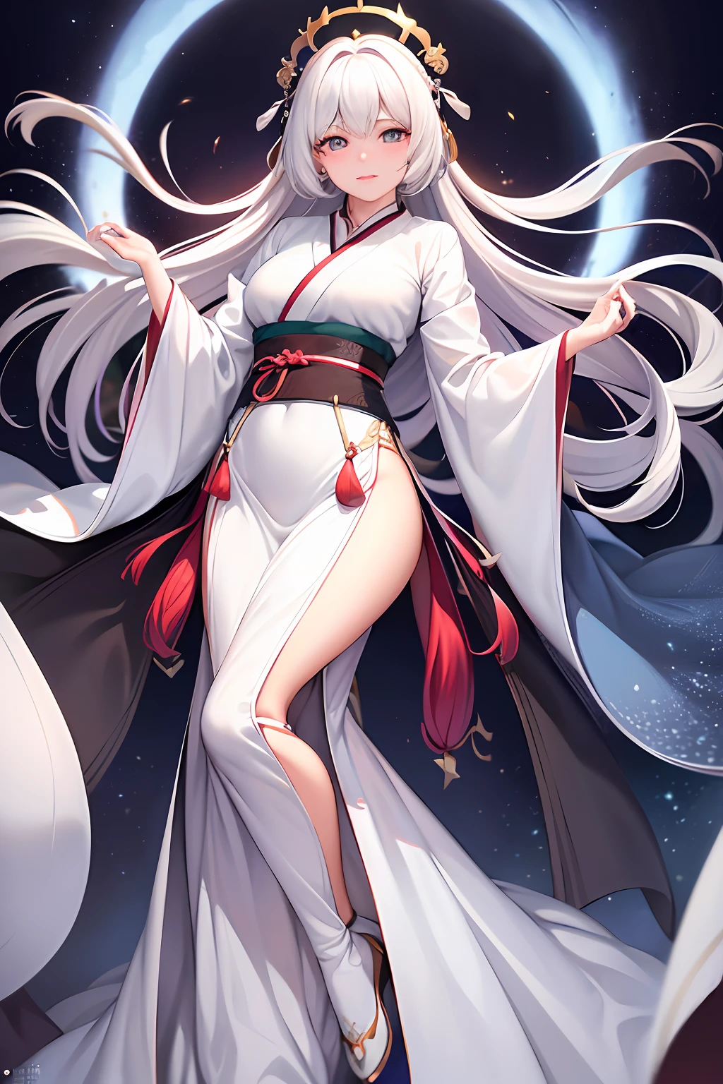 ulzang-6500-v1.1,(RAW photo:1.2),((Photorealistic:1.4))Best quality ,Masterpiece, illustration, An extremely delicate and beautiful, Extremely detailed ,CG ,Unity ,8K wallpaper, Amazing, finedetail, Masterpiece,Best quality,offcial art,Extremely detailed Cg Unity 8K wallpaper,absurderes, unbelievable Ridiculous, hugefilesize, Ultra-detailed, A high resolution, Extremely detailed,Beautiful detailed girl, Extremely detailed eyes and face, Beautiful detailed eyes,light in face,Cinematic lighting,((Hanfu)),1girll,full bodyesbian,full body shot of,See-through,view the viewer,((White hair)),((blissful))
