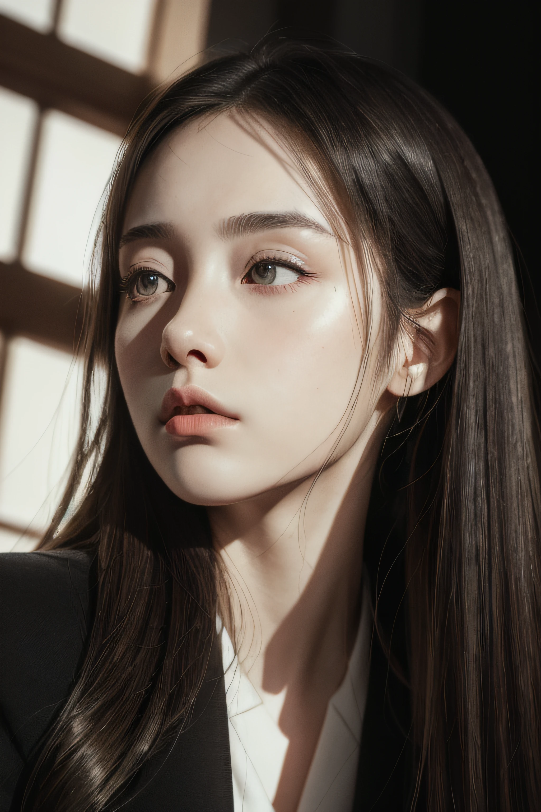 (masterpiece:1.2), (best quality:1.2), hyper realistic,highestres,absurdres,extremely detailed,volumetic,dramatic lighting,
1girl,detailed eyes,face,looking away,
