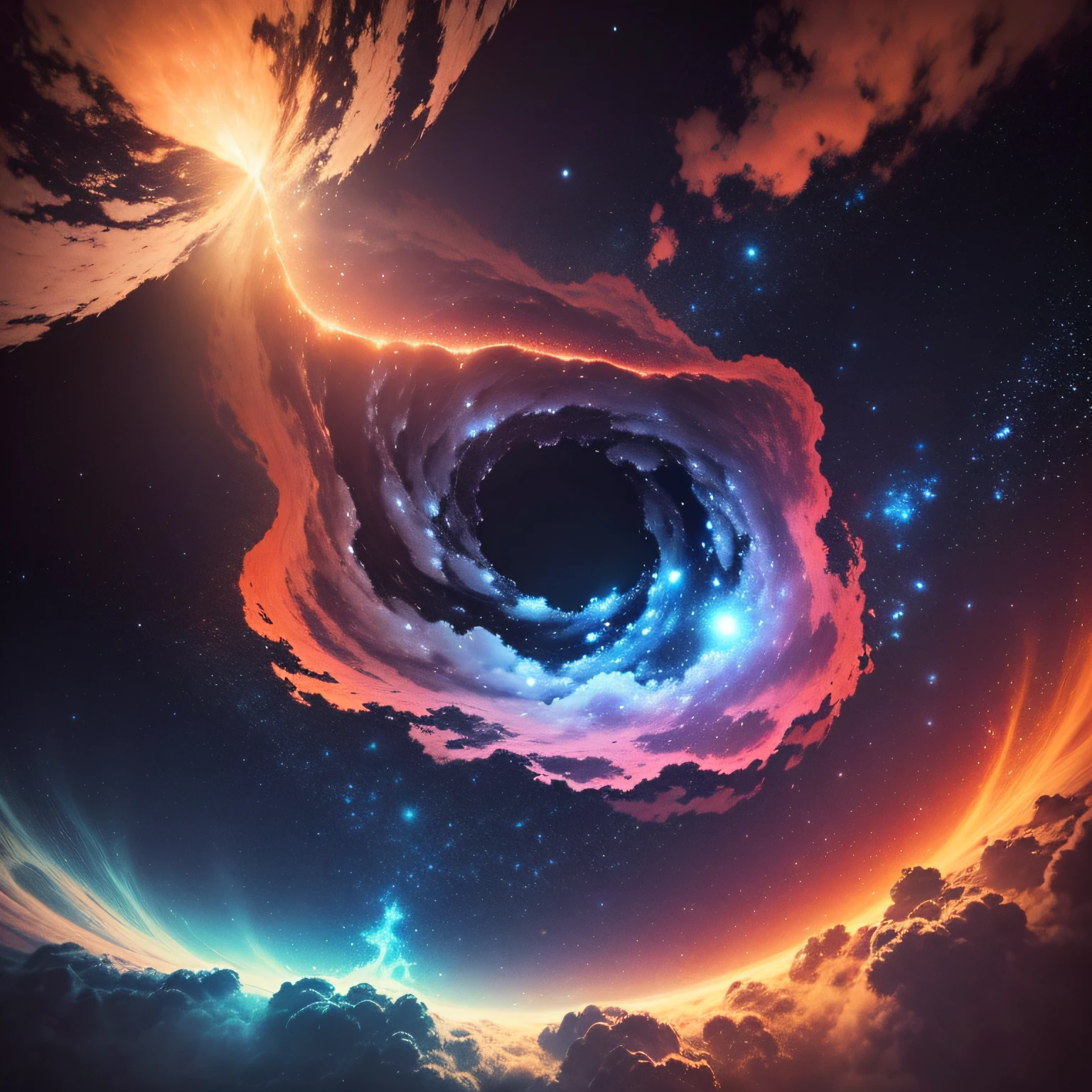 (altamente detalhado), (melhor qualidade), (8k), foco nítido, (fotografia premiada: 1.2), (sub-surface dispersion) Um escudo muito bonito, no seu meio tem uma nebulosa, cosmic effect, mystical effect --auto