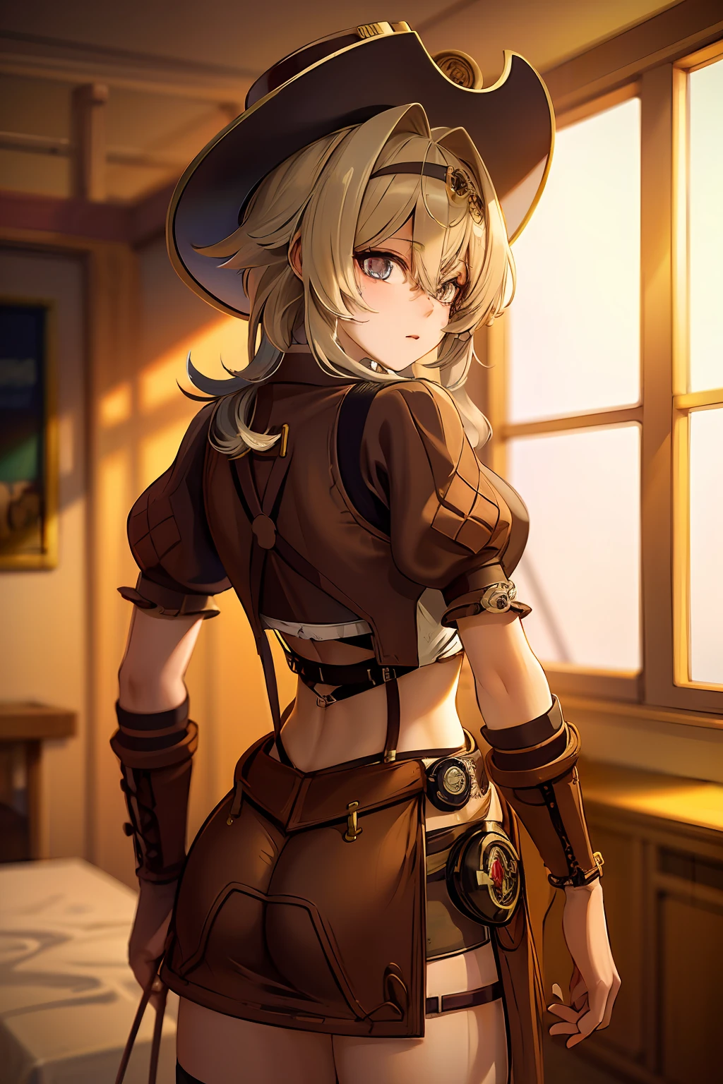 Western cowboy style,photography,Best Quality, Anime pictures, complex details, (delicate details), (complex details), cinematic light, Best quality backlight, Clear line, 8k,very high resolution,