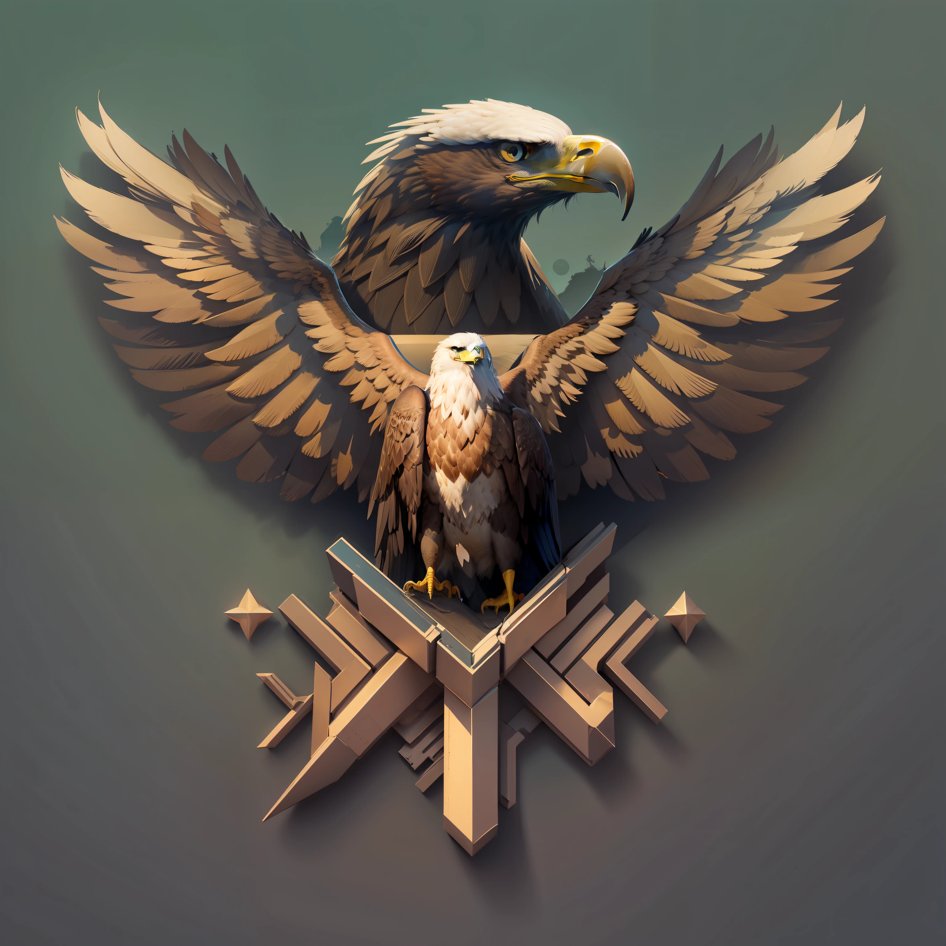 Logotipo para instagram com o nome TECNOS_SEG below the image with the shape of an eagle