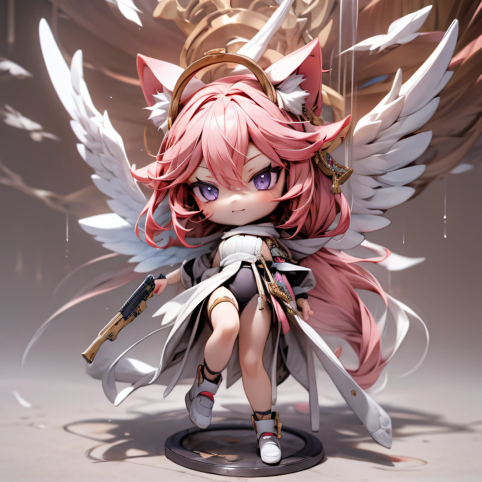 blink, chibi, Complete broker, Mega Mini, The body is steel.., Metal., The legs are steel.., Metal., My favorite cat ears, The wings are steel.., Metal., The gun is metal steel...