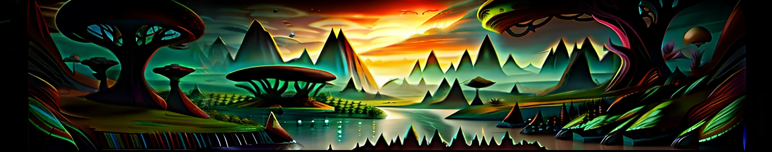 Fantasy landscapes painted with rivers and mountains, avatar landscape, epic dreamlike fantasy landscape, 4k highly detailed digital art, Fantasy art landscape, landscape of an alien world, Fantasy landscape, fantasy scenery, 4k hd matte digital painting, Fantasy landscape painting, rich diverse lush alien world, mystical fantasy landscape, dreamy matte painting, impressive fantasy landscape