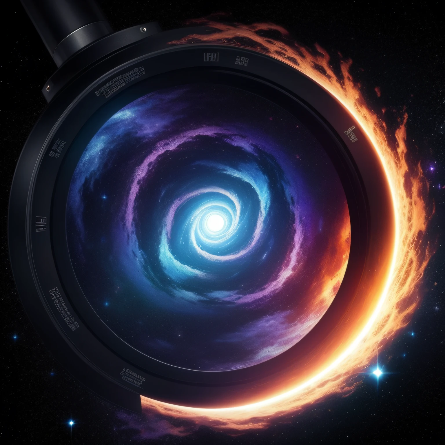 The flow of time and space in an infinite universe