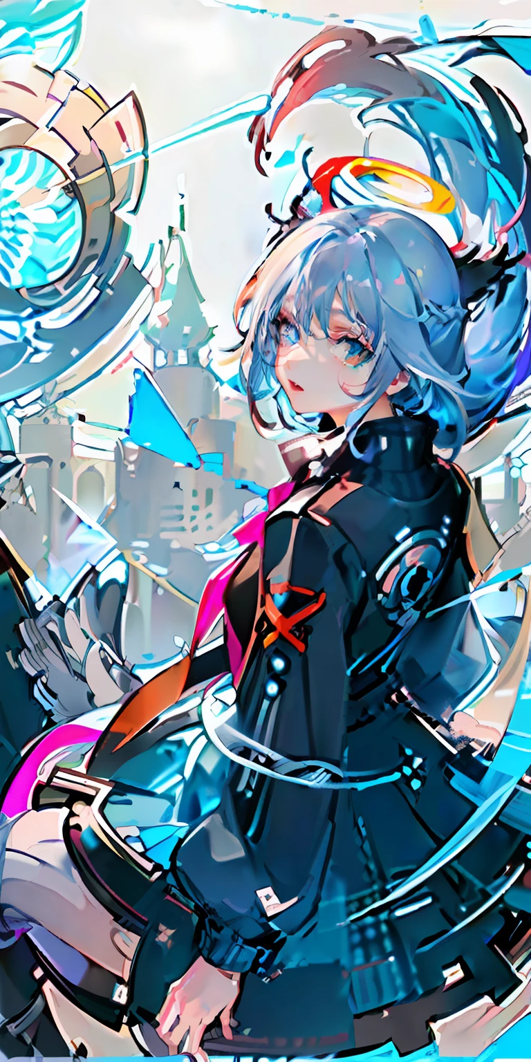 (Highest picture quality),(Master's work),(Ultra-detailed),(Detailed eye description:1.0),(Lens flare:1.0),(Movie poster:1.0),(Tarot border:1.0),The portrait is centered,(Close-up:1.0),(nagative space:0.8),(Negative space:1.6),(Solo),(Float colorful {Wind|Water magic|ink|crystals|Ice|Fire|Flame|Lightning|web|Rocks|Sand|Particle|spark of light|Blood}:1.0),(Many are colorful {Soap bubbles|Clouds|Thorns|Spikes|vines|Electric currents|spirals|barely|Wings|tatoos|cubes|octahedron}:1.0),(Floating {Red|Green|Blue|Aqua|purple|Yellow|black|White|Grey|Pink|Orange|Lime} {Ribbons|feater|Particle|blades|droplets|snowflower|Soft balls}:1.0),({crystal|Ice|Fire|Flame|Wind|water|earth|stone|space|musical|Sonic|vortex} {magic|Wings}:1.0), ({Ray tracing,Glowing|Dappled sunlight,Light rays,Caustics|Night,Black Themes|mysterious,eerie|easygoing,Pastel}:1.2), ({Colorful|glitters|Multicolored}:1.0),(beautiful detailed glow:1.0),({Leaning forward|Leaning back|leaning to the side|}:1.2),{(Smile:1.0)|(fake smile:1.0)|(Grim expression:1.0)},({small|small||Lips,eyeslashes}:1.0),{(Open mouth:1.0)|(Closed mouth:1.0)|},({eyeslashes|eye shadows||}),{One eye closed|||},({Red|Green|Blue|Aqua|purple|Yellow|black|White|Grey|Pink|Orange|Lime} Hair:1.4),({short|Long|mediating} Hair:1.0),({From below|From above|From the side Side|From behind|facingviewer}:1.3),(Halo:1.3),(Head tilt:1.0),(Dynamic pose:1.1),(Asymmetrical hair:1.2),({Red|Green|Blue|Aqua|purple|Yellow|black|White|Grey|Pink|Orange|Lime} {Armor|dress|Collared shirt|suit|Outfit}:1.0),({formal|Military|techwear outfits|Urban style|Casual,Casual clothes|fantasy,magister|feral,tribe|Sci-fi,Futuristic}),({plaid skirts|Layered skirt|Fluffy dresses|Tights|Pants|Shorts}),({Red|Green|Blue|Aqua|purple|Yellow|black|White|Grey|Pink|Orange|Lime} {Eyes|Eyes|pupils}:1.4),{(Forehead:1.5),Asymmetrical bangs|diagonal bangs|hair between eye|Blunt bangs|sweeping bangs},{one eye covered|pony tails|high twintail|||},{Straight hair|Wavy hair|Drill hair||},{Long jack