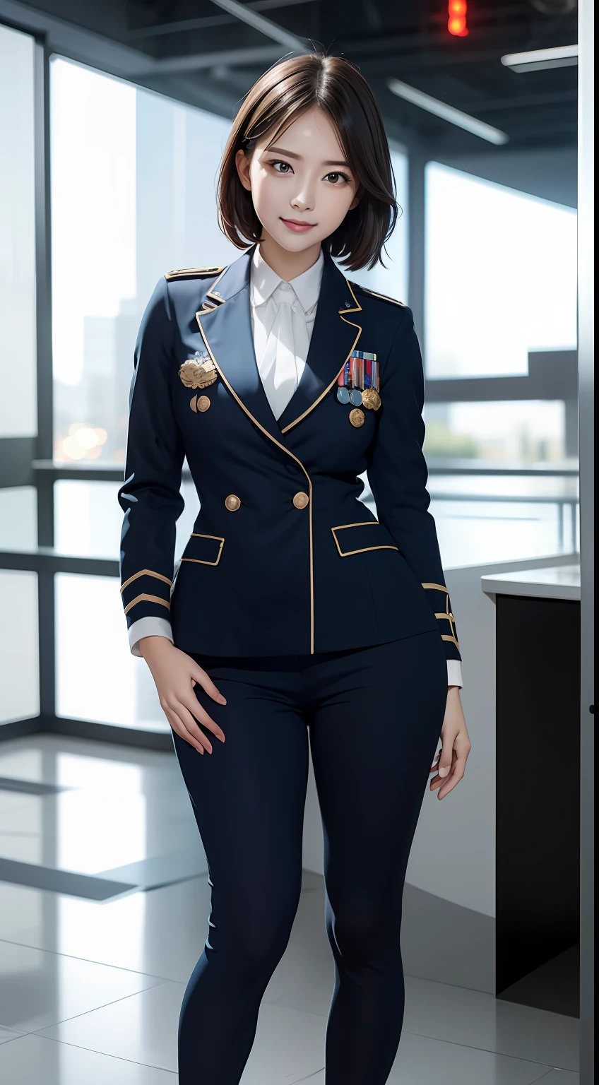 （RAW photos，HighestQuali），Full body like，The uniform of a flight attendant，（realisticlying，realisticlying：1.3），HighestQuali，tmasterpiece，Very fine and beautiful，highly  detailed，CG，unified，2k wallpaper，Wonderful，beautifuldetails，tmasterpiece，dynamicposes，HighestQuali，Extremely detailed Cg Unity 8K wallpaper，，