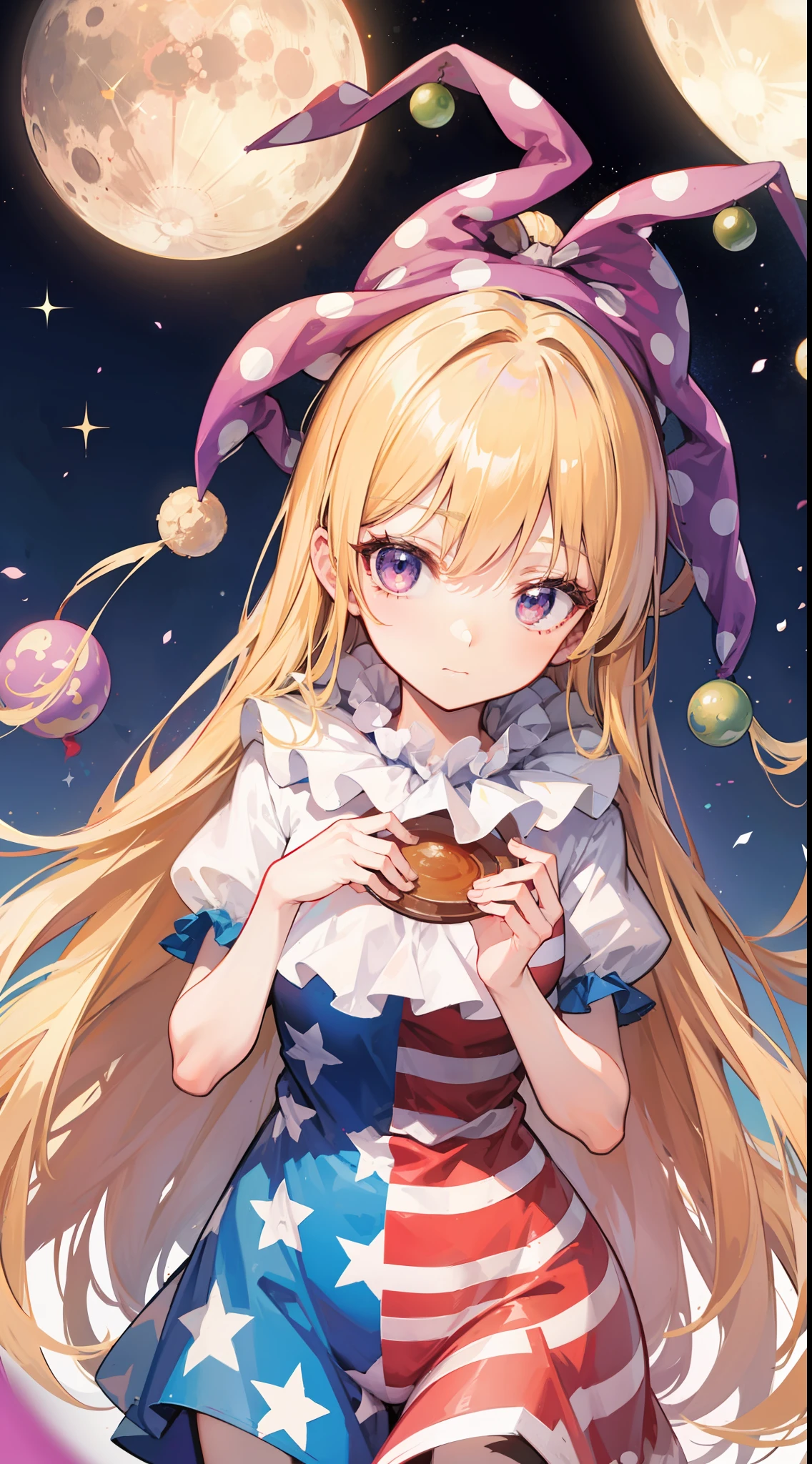 Clownpiece,Touhou project,universe,moon