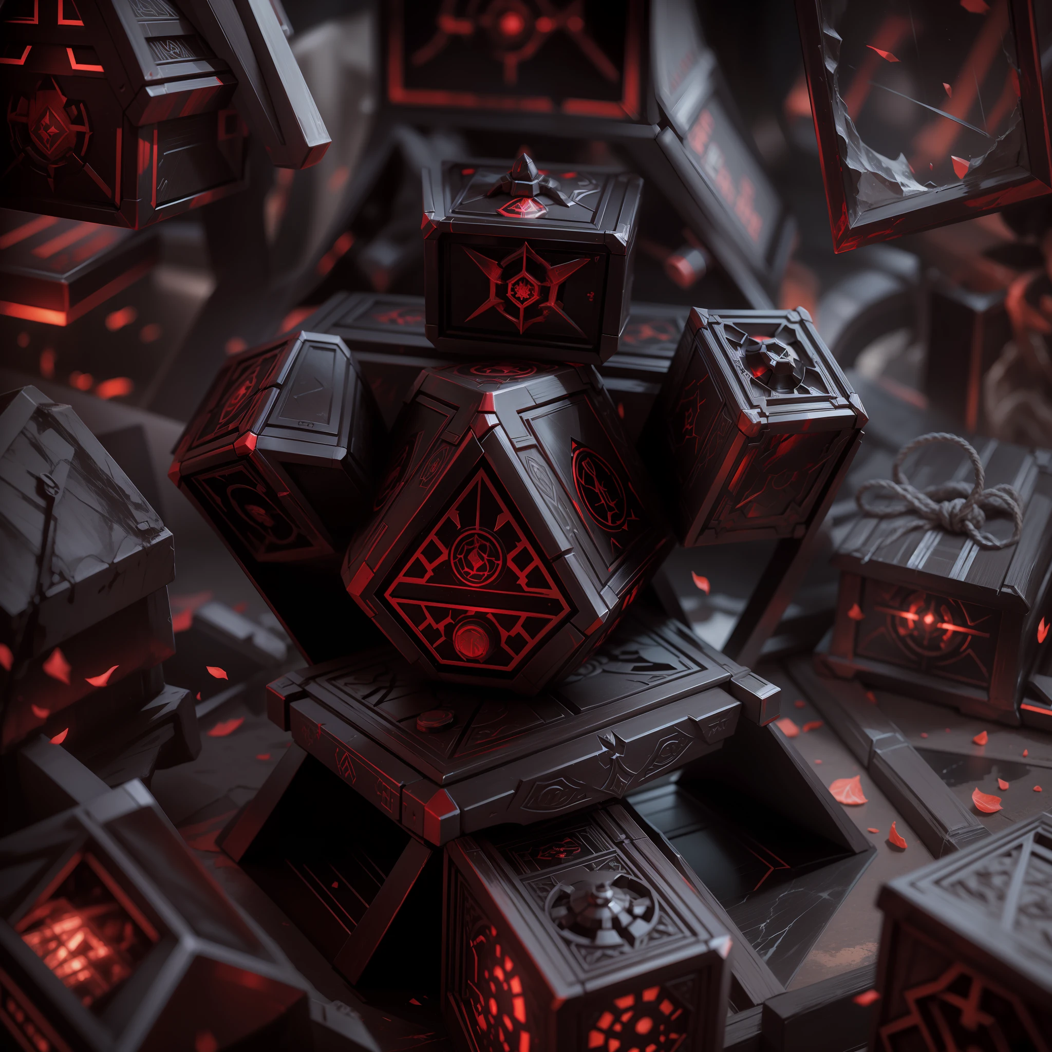 Sith Holocron, product photo, detailed, dramatic lighting