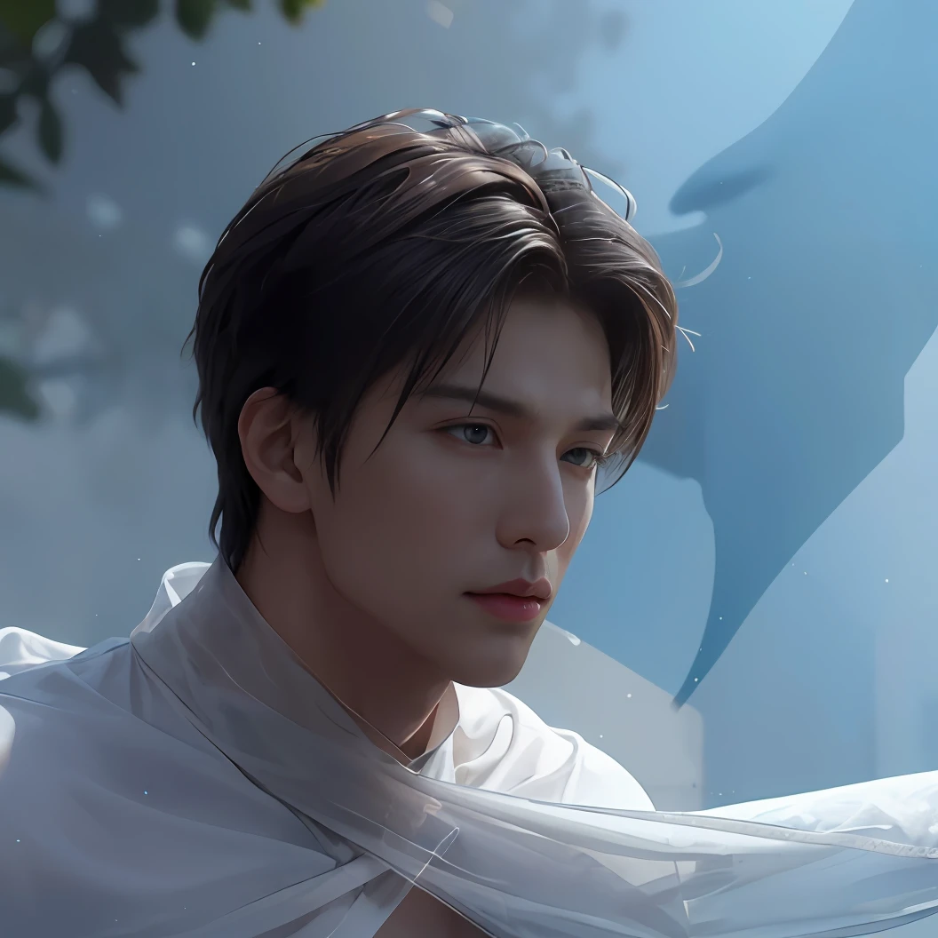 1 man, (male model) hot skin, masterpiece, best quality, most handsome man in the world, by Shen Quan, perfect body, beautiful male model, an attractive man 18-24 years old aesthetic, blossoms in spring, green fields, spring, plains, trees, flowers, blue sky, rough and handsome young man in white transparent robe, white transparent fabric, shirtless jacket shoulders, exposed chest muscles, exposed thighs, ((exposed transparent white briefs)), (male focus), (smooth body)), smile, super cute, dynamic pose, cool and seductive, dramatic lighting, full body shot, full body shoot, young face, full body, body hairless, skinny tall, fit body, dominant, white or white skin, young face, firm body, hd, natural flesh tone, soft light, highly detailed, looking at the audience, photography, detailed skin, real person, realistic, photorealistic realistic, crazy detail, facial detail, hype maximization, hype surrealism, film, telephoto, lighting complex detail , Highly detailed, Highly detailed, Digital painting, artstation, concept art, smooth, sharp focus, illustration, Unreal Engine 5, 8K, art by Ross Tran and Greg Rutkowski and Alphonse Mucha, UHD, 8k, Show men only .8k Ultra HD, DSLR, dim lighting, high quality, film grain, Fujifilm XT3, male fan, 2-person, two-person model.