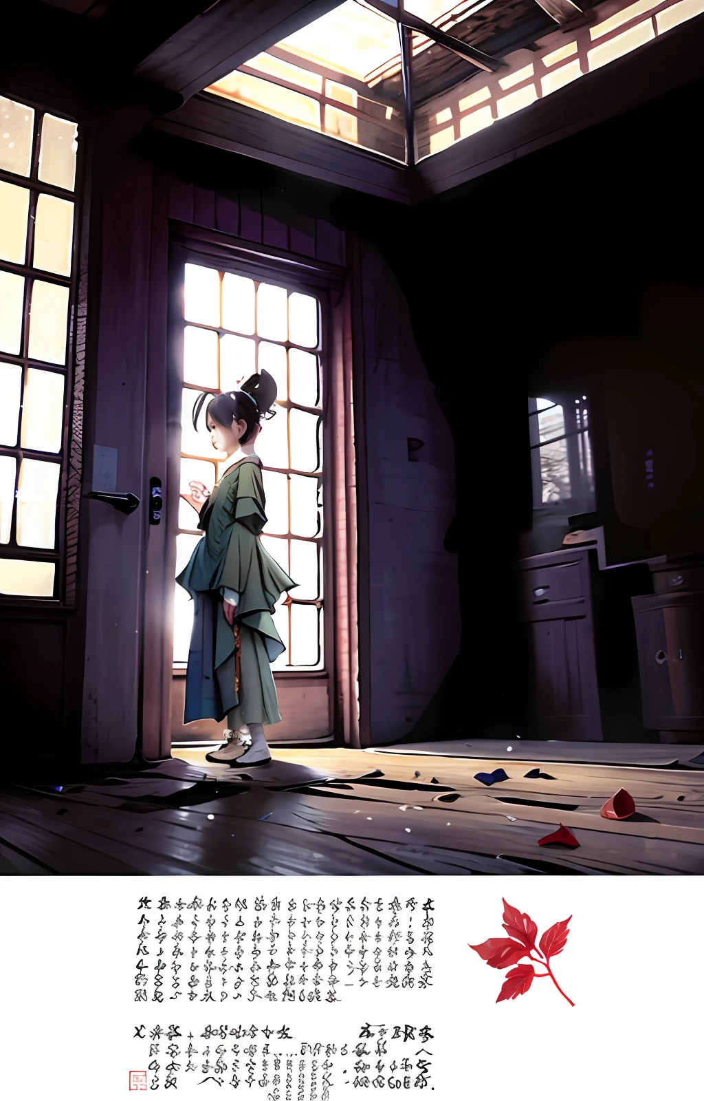 A fairy as beautiful as a fairy。In dilapidated houses,Kidnapped by a rude man。wounded。weeping