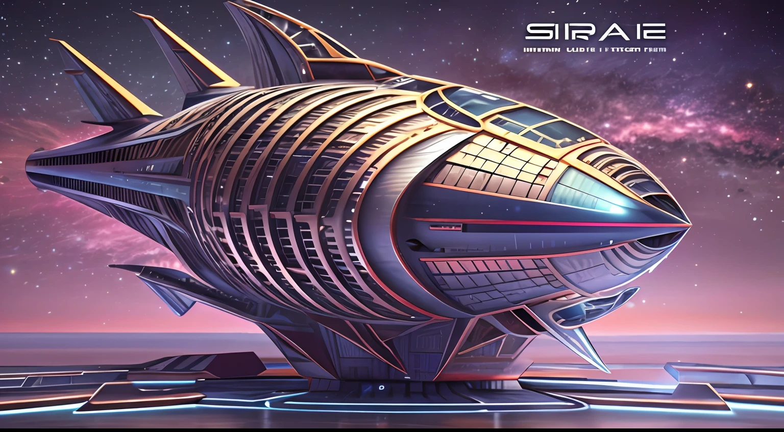Starship，The shape of a swordfish，The future is full of technology，Complex symmetrical structure，Ultra-detailed graphics，glittery，（Starships have a strong metallic sheen：1.3），Cockpit exterior，Close-up of medium and near，Silvertone，Streamlined，space scene：1.3，（Earth background：1.3），rendering by octane，Ultra photo realsisim，hyper realisitc，A masterpiece of science fiction，Cinematic texture，hyper photorealism，Premium wallpapers，Master masterpieces，offical wallpaper.（Screen Living：1.3），3D,C4D, --v6