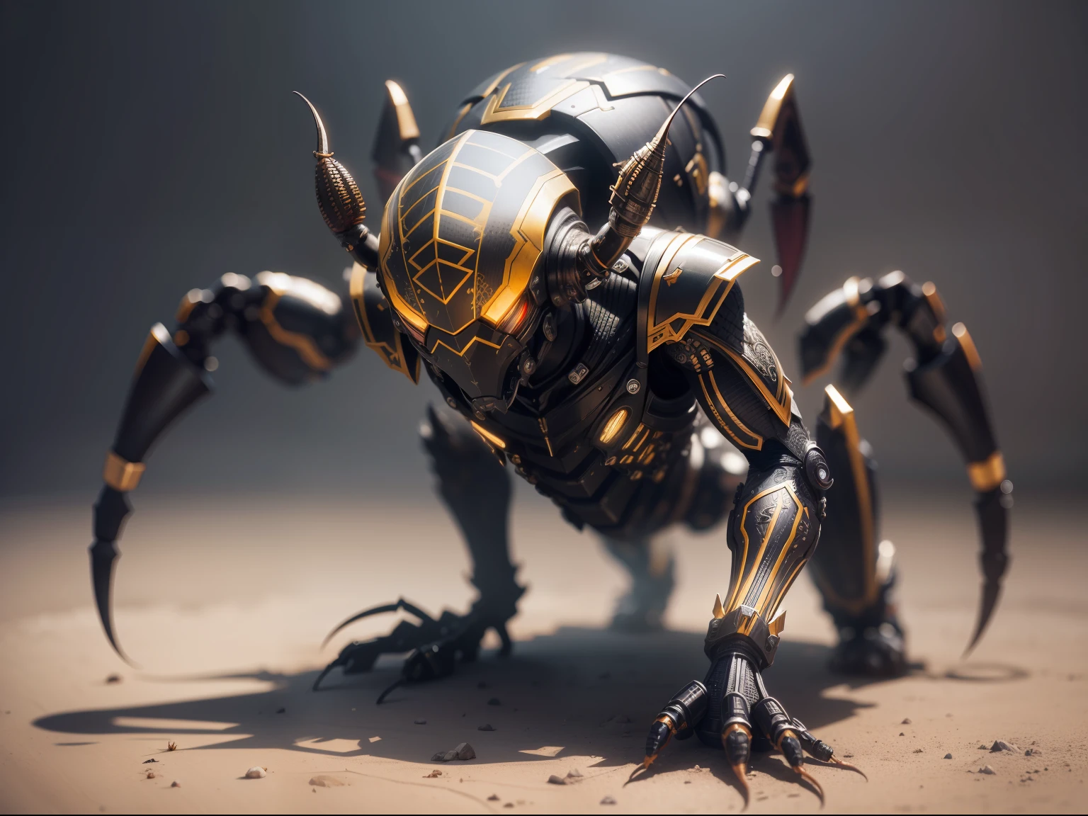 Metal Scorpion, (Cyborg Scorpion:1.1),  | Wire Details]:1.3), (intricate detailed), HDR, (intricate detailed, hyper detailed:1.2), Cinematography, Short Article, middle,