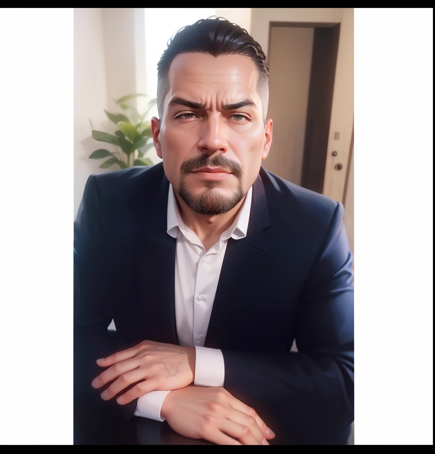 maintain the features of the face, melhorar a imagem para ultra realista com estilo do filme matrix