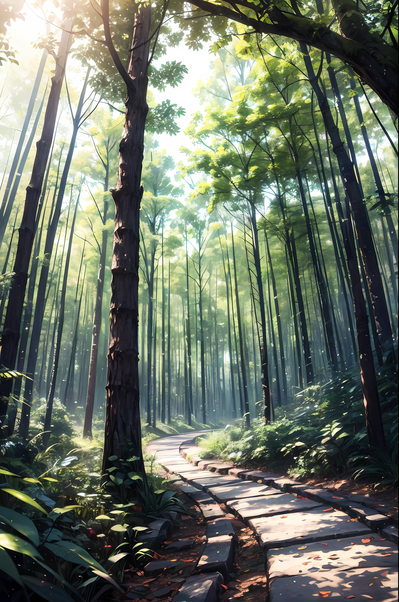 Ridious, high resolution, super detailed, (unattended: 1.3), BREAK, creates images using the prism effect, refracts light and creates a colorful, kaleidoscopic look. BREAK , designed with a fisheye effect to capture a wide field of view with a unique curved viewing angle. BREAK, capture the beauty of forest paths, towering trees, dappled sunshine, tranquil nature. BREAK , depicting a monochromatic world that uses only black, white, and gray shades to convey depth, emotion, and compelling visual impact