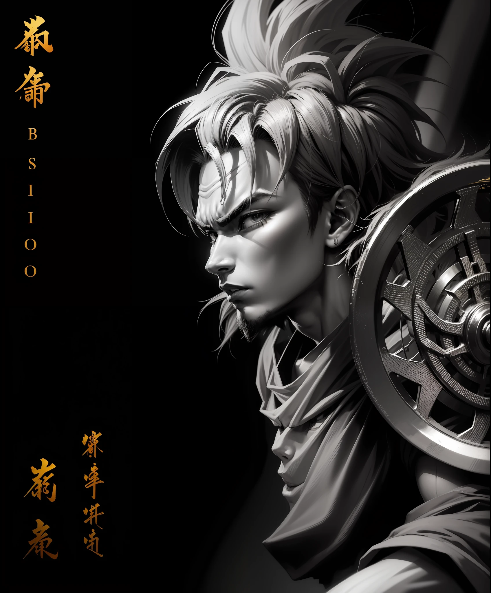 With color,Domineering,son goku,Golden Hoop Stick,