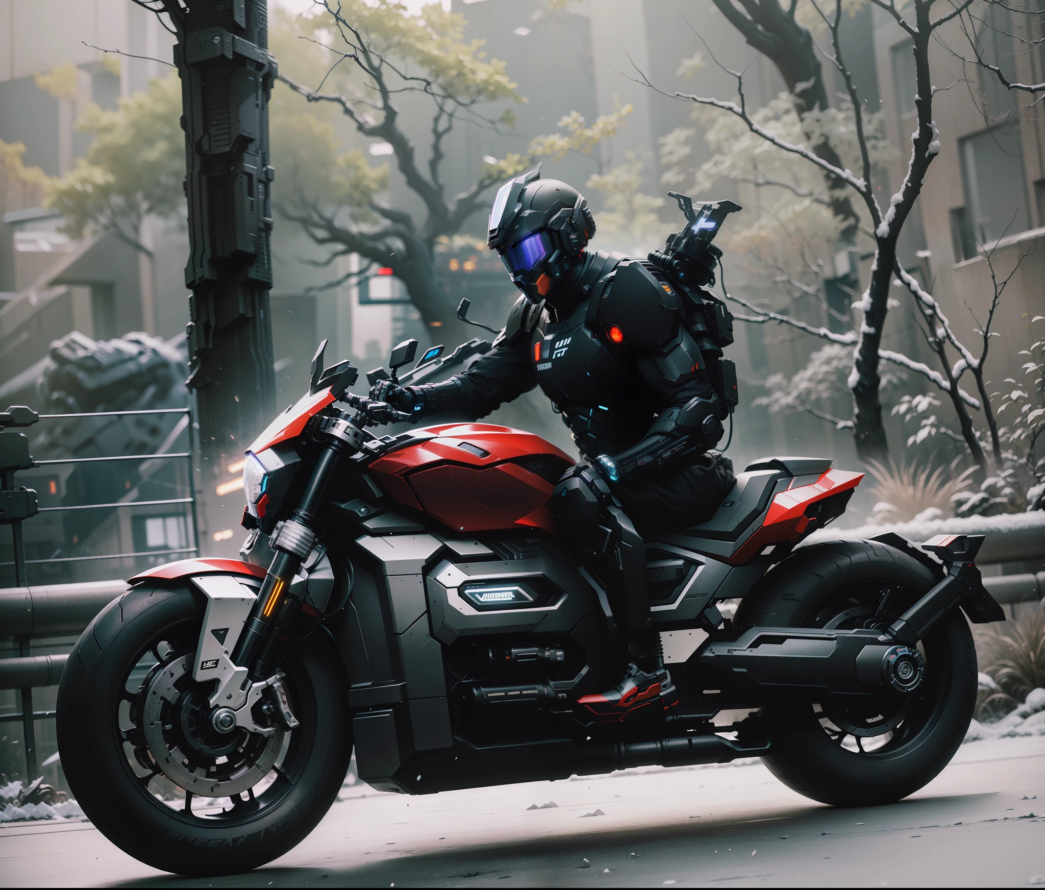 Handsome cyberpunk mech warrior,Black cyberpunk mech costume,High-tech black full enveloping helmet,Biomechanicals, MSHN Robot Man,High-tech helmet,hyper realisitc, Steel, Complex design, insanely details, finely detailled, Extremely clear lines, cinmatic lighting, photograph realistic, A detailed masterpiece