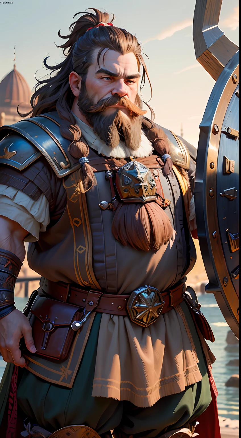 Masterpiece, Best quality, High quality, Highly detailed, Extremely detailed 8k wallpaper, Hyper-detailed, high resolution, A high resolution, absurderes, intricately details
(photographic photogenic photo, Rule of thirds) 's ((handsome rugged)) bowser male ((dwarf cleric)), nice hair
wearing cleric armour, wielding a warhammer and a shield with an anvil holy symbol
(F1.8 bokeh). Studio quality picture, direct light. in awe.
Perfect anatomy, perfect thighs, Detailed face, Detailed eyes, Perfect hands, retraced face
fantasy D&D art