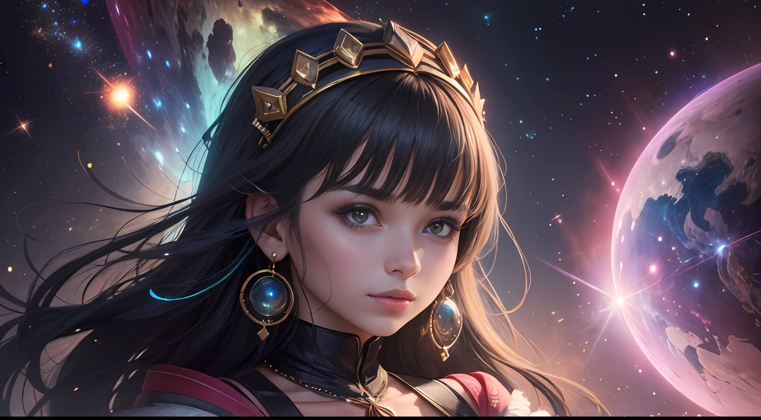 Garota jovem, bangs above the eyebrow and is very fond of spiritual stories and is in love with Nebula, He is very fond of beads and colorful clothes, That's her identity. --auto