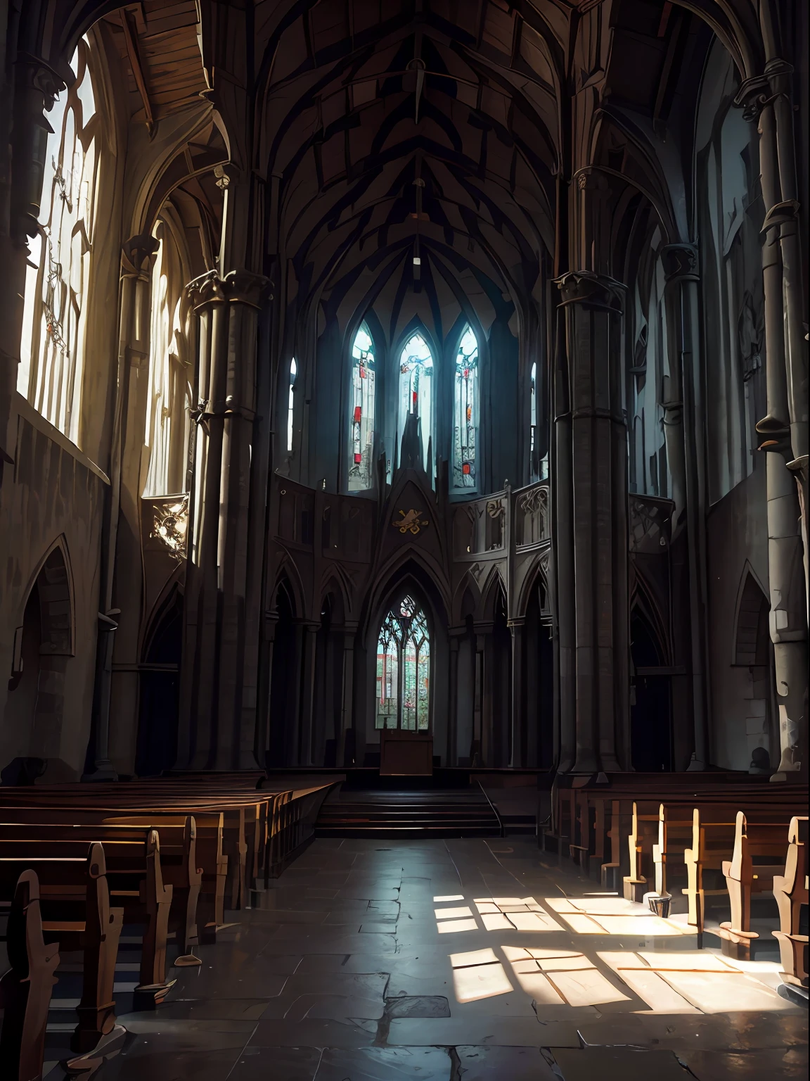 Las ruinas de una gran iglesia, Estilo bizantino, barroco
