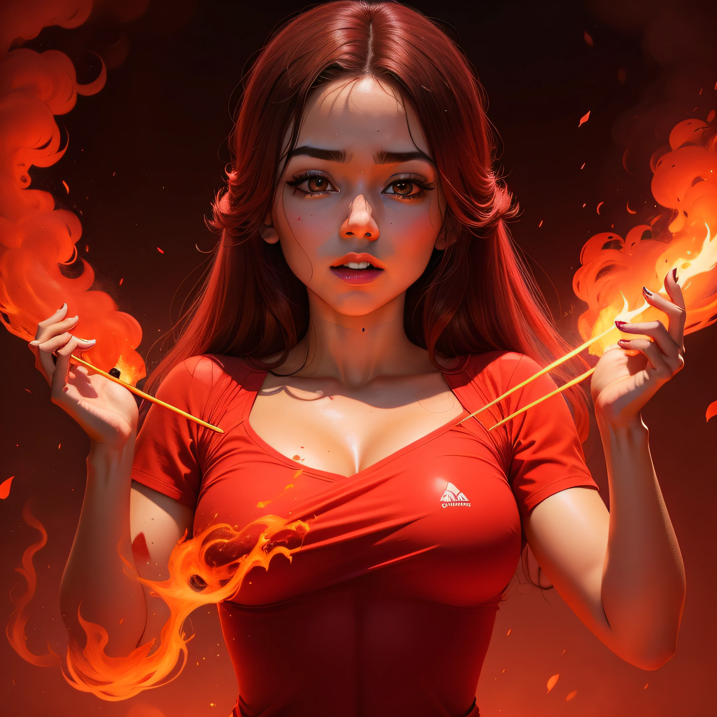 humo luz roja