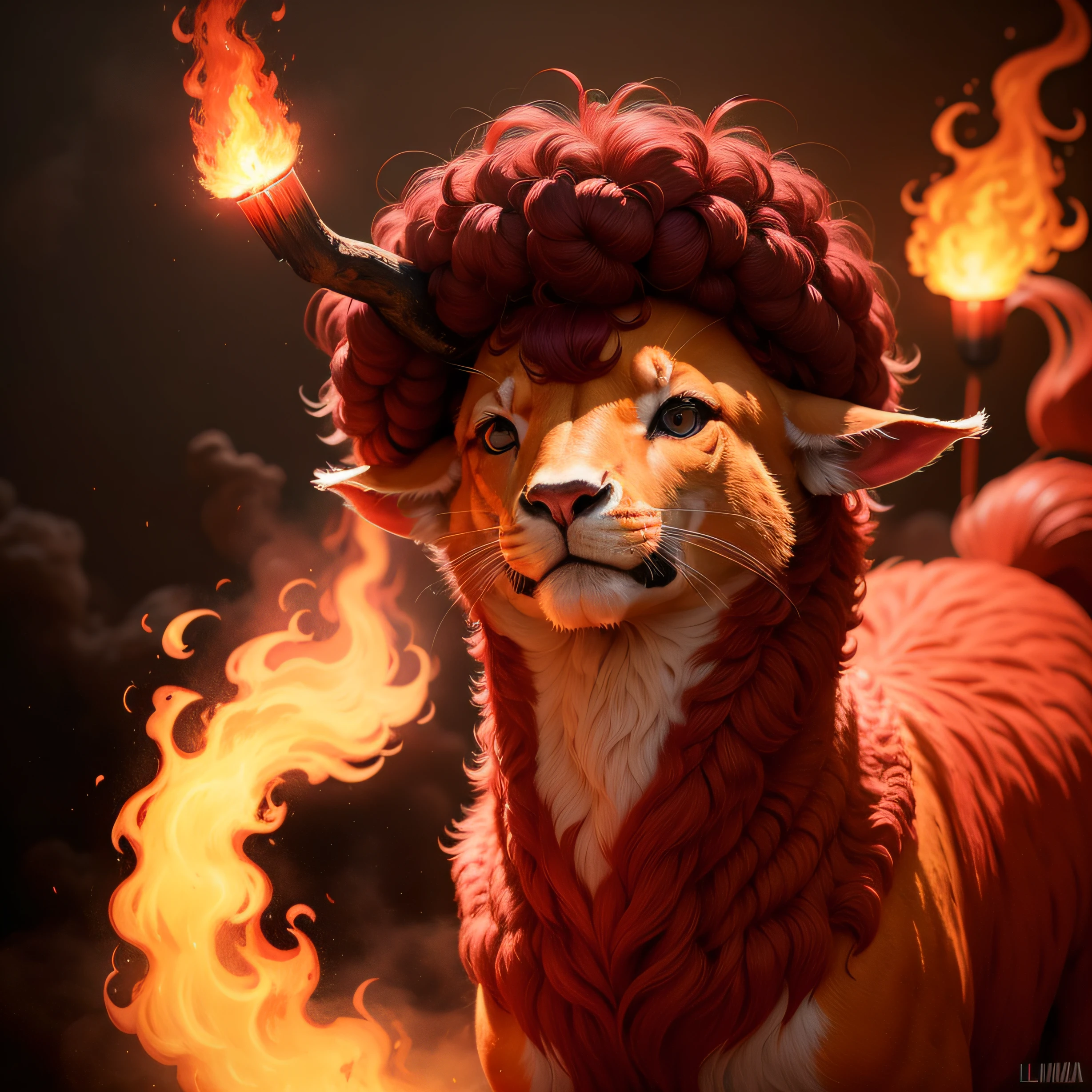 humo, luz roja, fuego, llamaradas