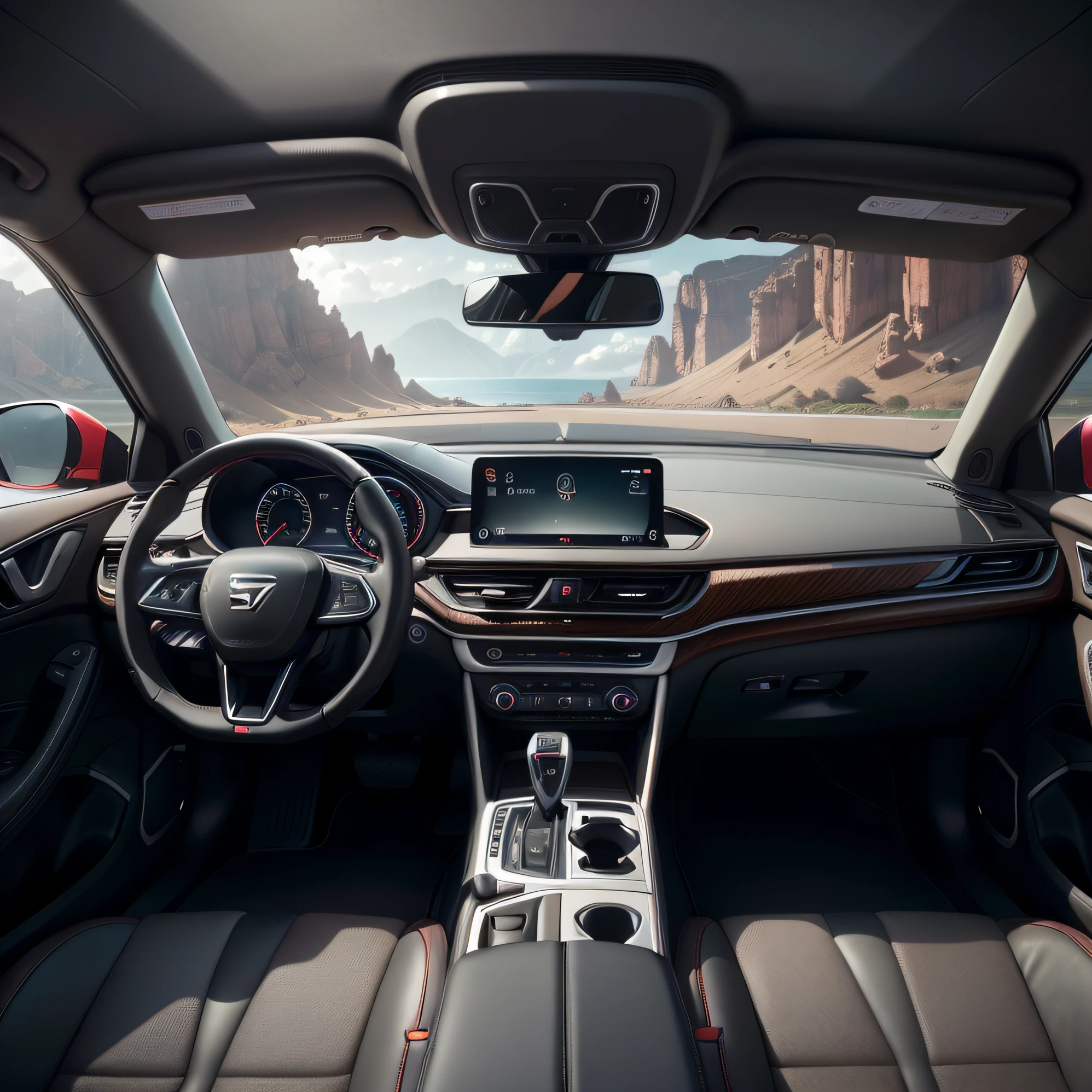 An award-winning color photograph of the interior dashboard of a Seat Cupra Formentor, featuring Midjourney AI's tweaks and enhancements that take the current design to the next level. The image showcases a highly detailed and innovative design that combines luxury, comfort, and performance in a sleek and elegant package.

The lighting is bright and intense, highlighting the intricate details and innovative design elements that make the Seat Cupra Formentor stand out. The color grading is set to create a sense of sophistication and elegance, with a combination of bold and vibrant colors that showcase the car's unique personality.

The final image is a stunning work of art that captures the essence of the Seat Cupra Formentor, with a timeless quality that will inspire and empower drivers for generations to come. It will be in high resolution, with a resolution of 700 pixels and color grading of 5, with an aspect ratio of 3:2 for maximum impact. The interior dashboard of the car will feature Midjourney AI's tweaks and enhancements, such as improved display quality, advanced navigation and entertainment systems, and enhanced safety features that showcase the car's technological advancements. The Seat Cupra Formentor will be the ultimate luxury car for discerning drivers who demand the very best. --q 2 --s 700 --c 5 --ar 3:2