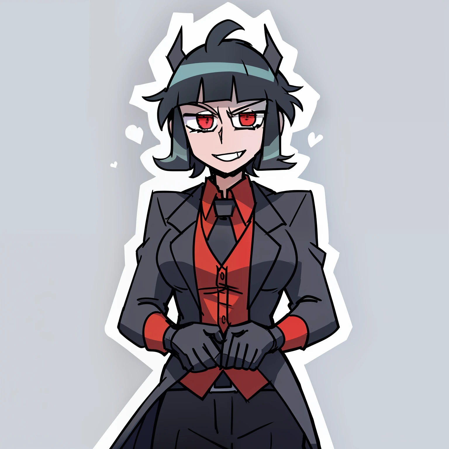 Minecraft helltaker man black hair