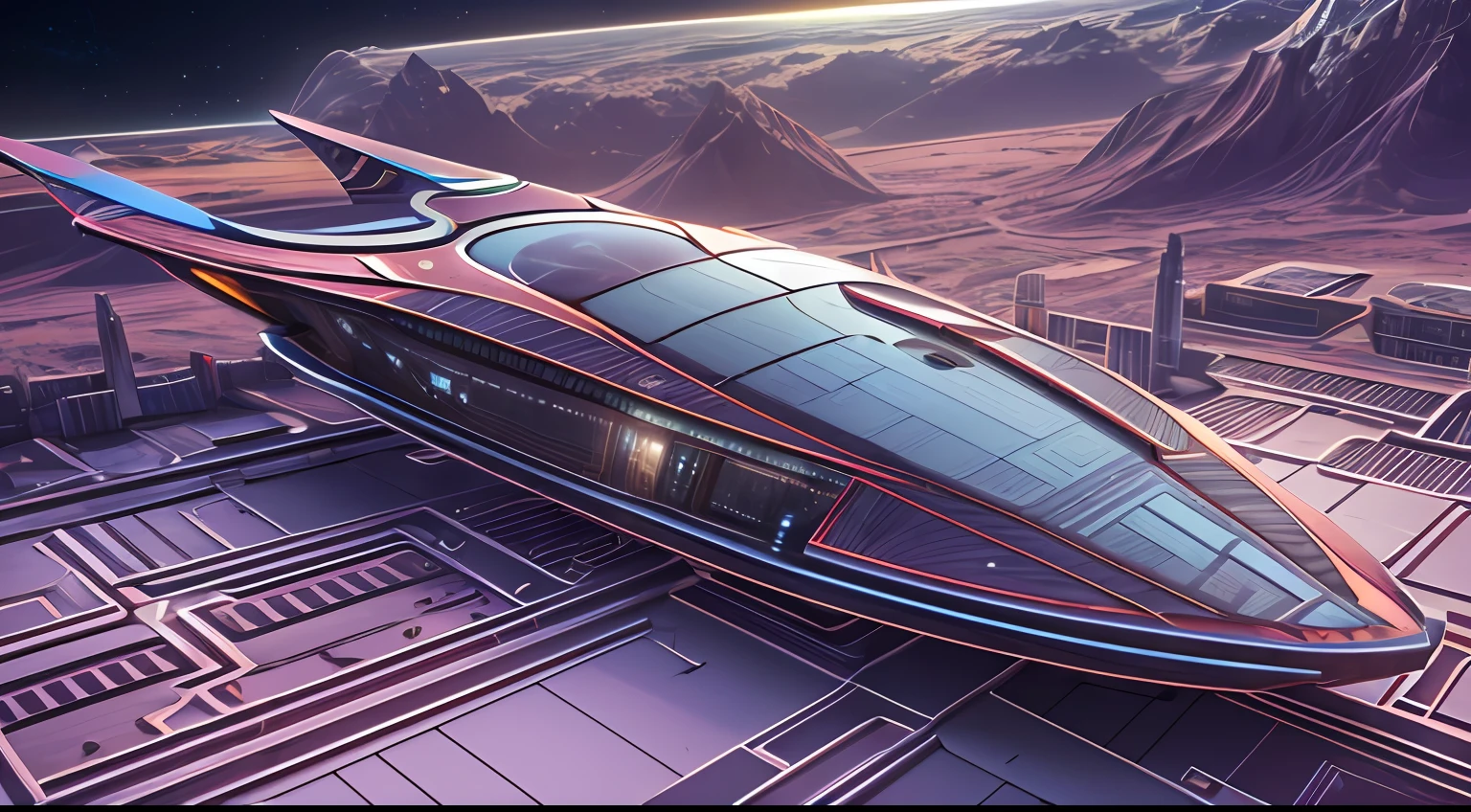 Starship,Random shape,The future is full of technology,Complex symmetrical structure,Ultra-detailed graphics,LED lights flashing,(Starships have a strong metallic sheen:1.3),Cockpit exterior,Close-up of medium and near,Silvertone,Streamlined,space scene:1.3,(((Fly through the universe,Earth background:1.3))),rendering by octane,Ultra photo realsisim,hyper realisitc,A masterpiece of science fiction,Cinematic texture,hyper photorealism,Premium wallpapers,Master masterpieces,offical wallpaper.(Screen Living:1.3),bird's eyes view:1.3,3D,C4D, --v6