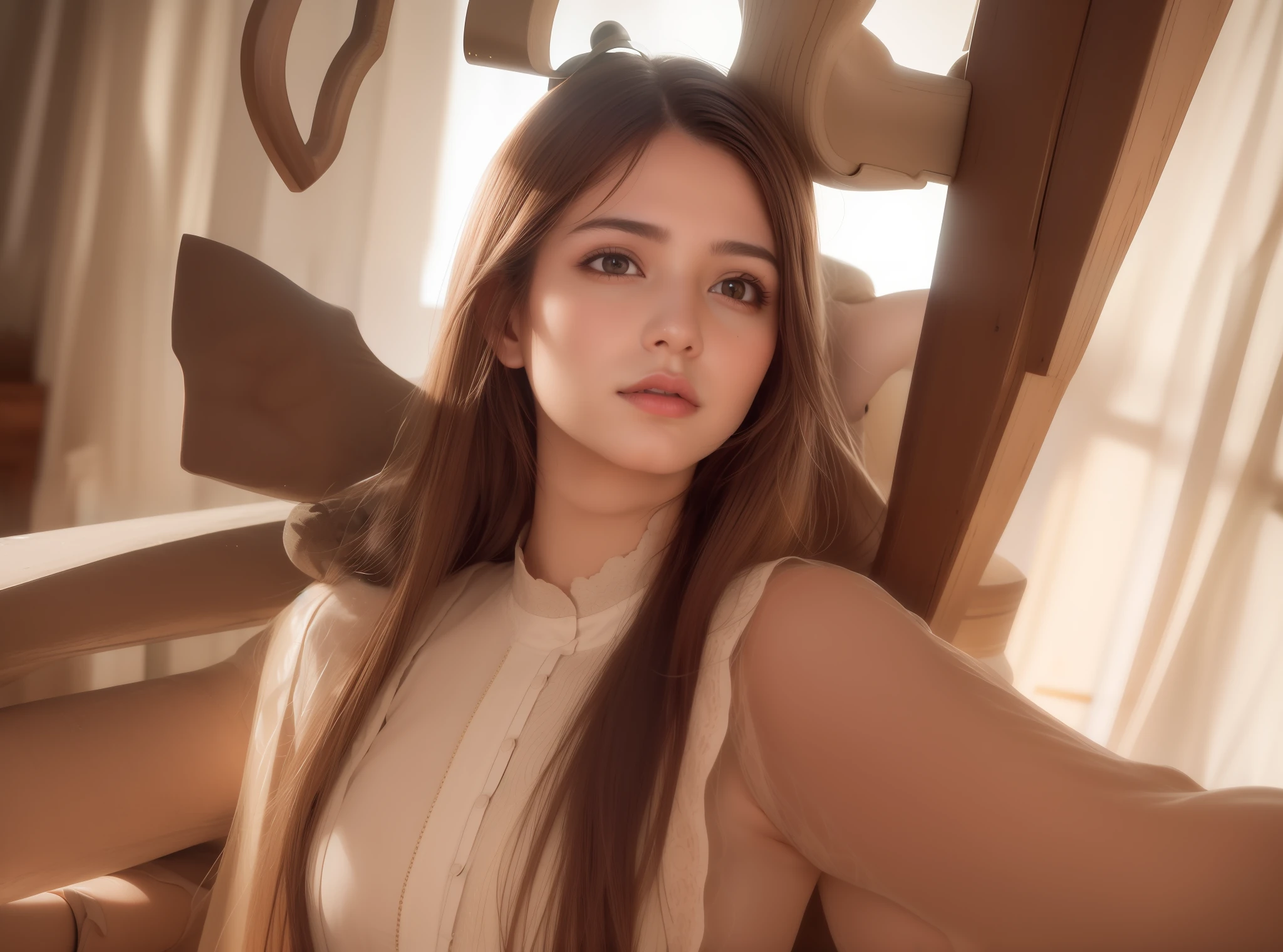Bagraund change best quality, masterpiece, (realistic:1.2), 1 girl, brown hair, brown eyes,Front, detailed face, beautiful eyes
