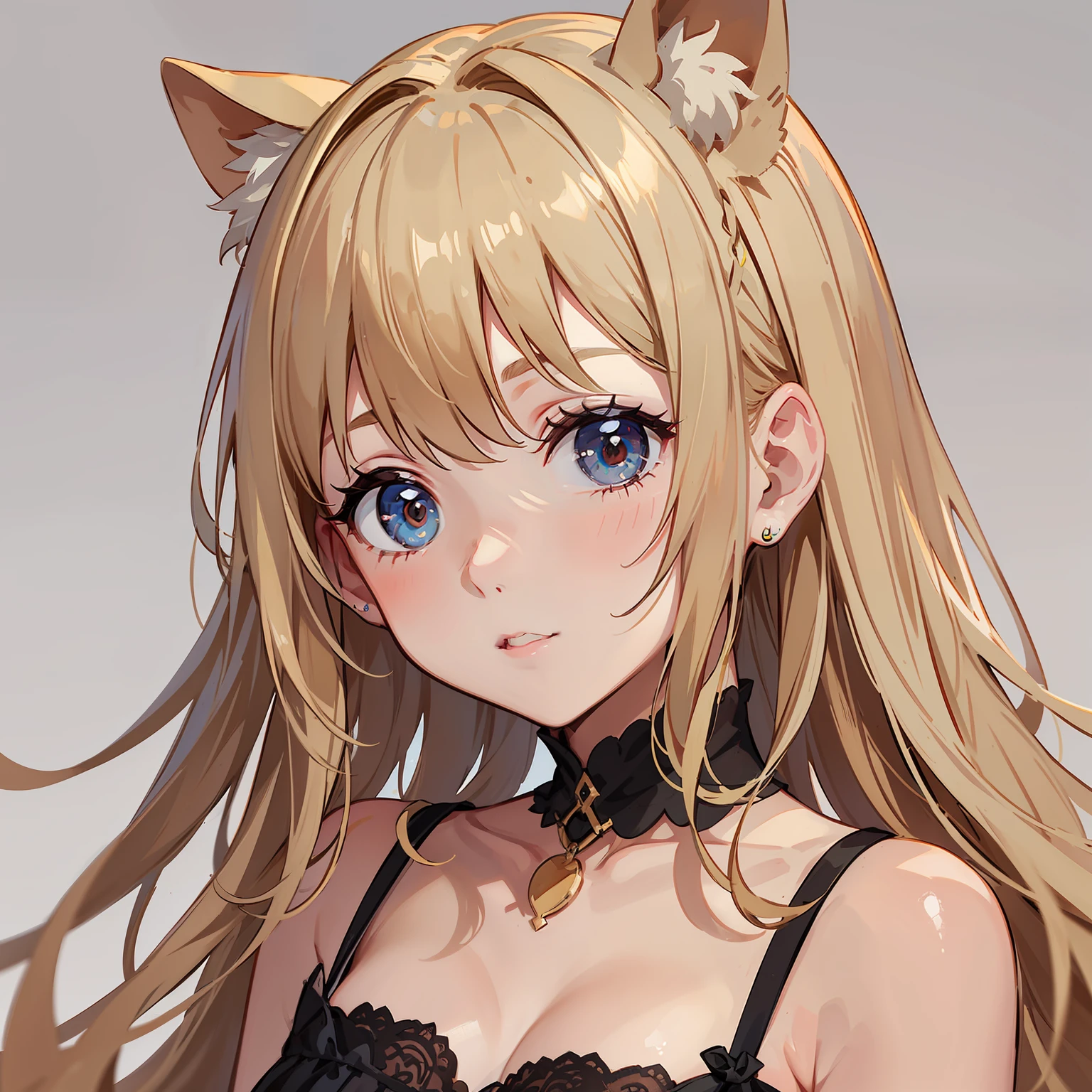 Cute girl s top-quality masterpiece Normal 5 fingers Lustrous hair a blond