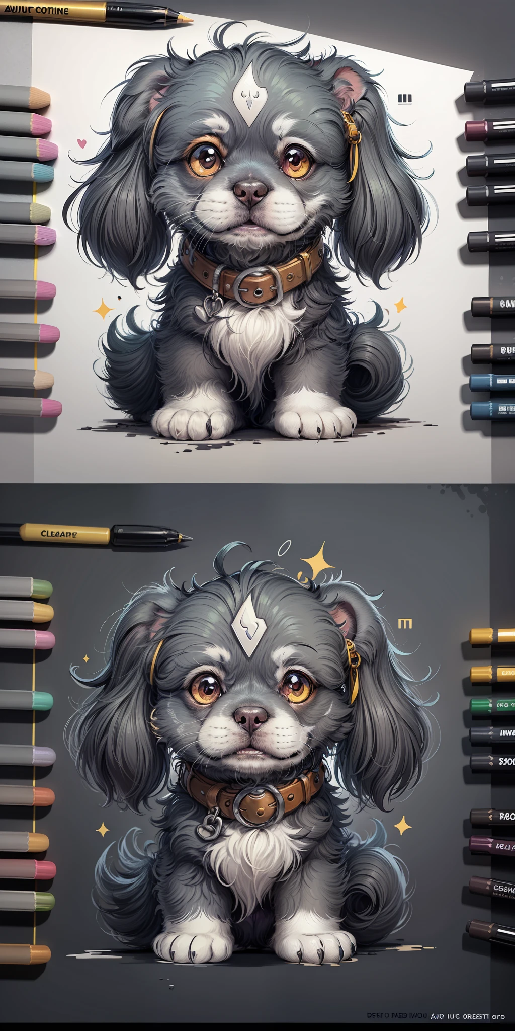 coloring page of a cute puppy. use clean lines and leave plenty of white space for coloring. simple line art.one line art. clean and minimalist line. --auto --s2