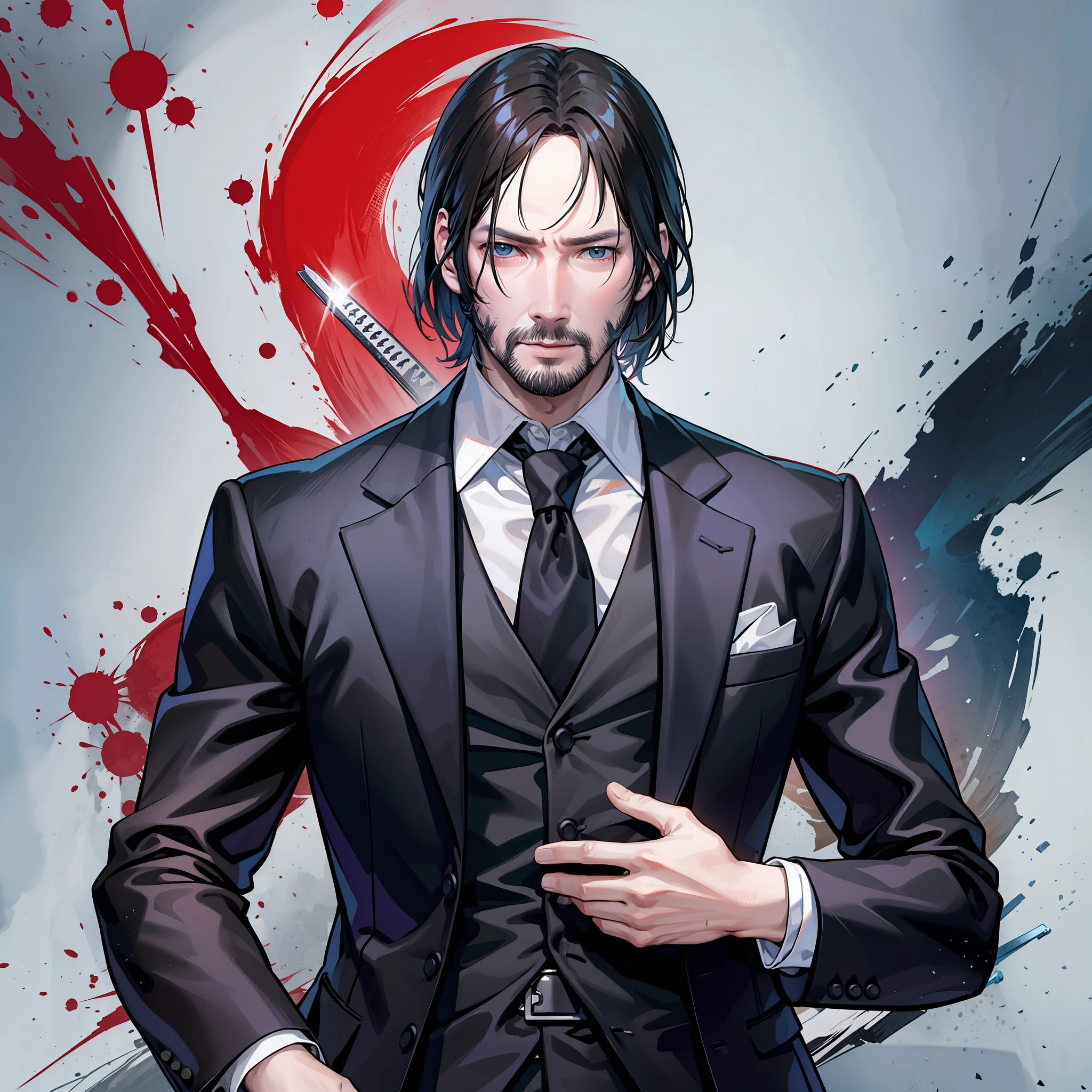 john wick, samurai,Full , body
