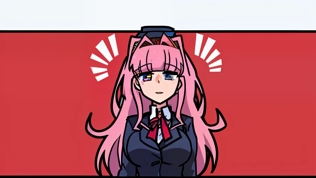 Monika ddlc doki doki literature club helltaker style