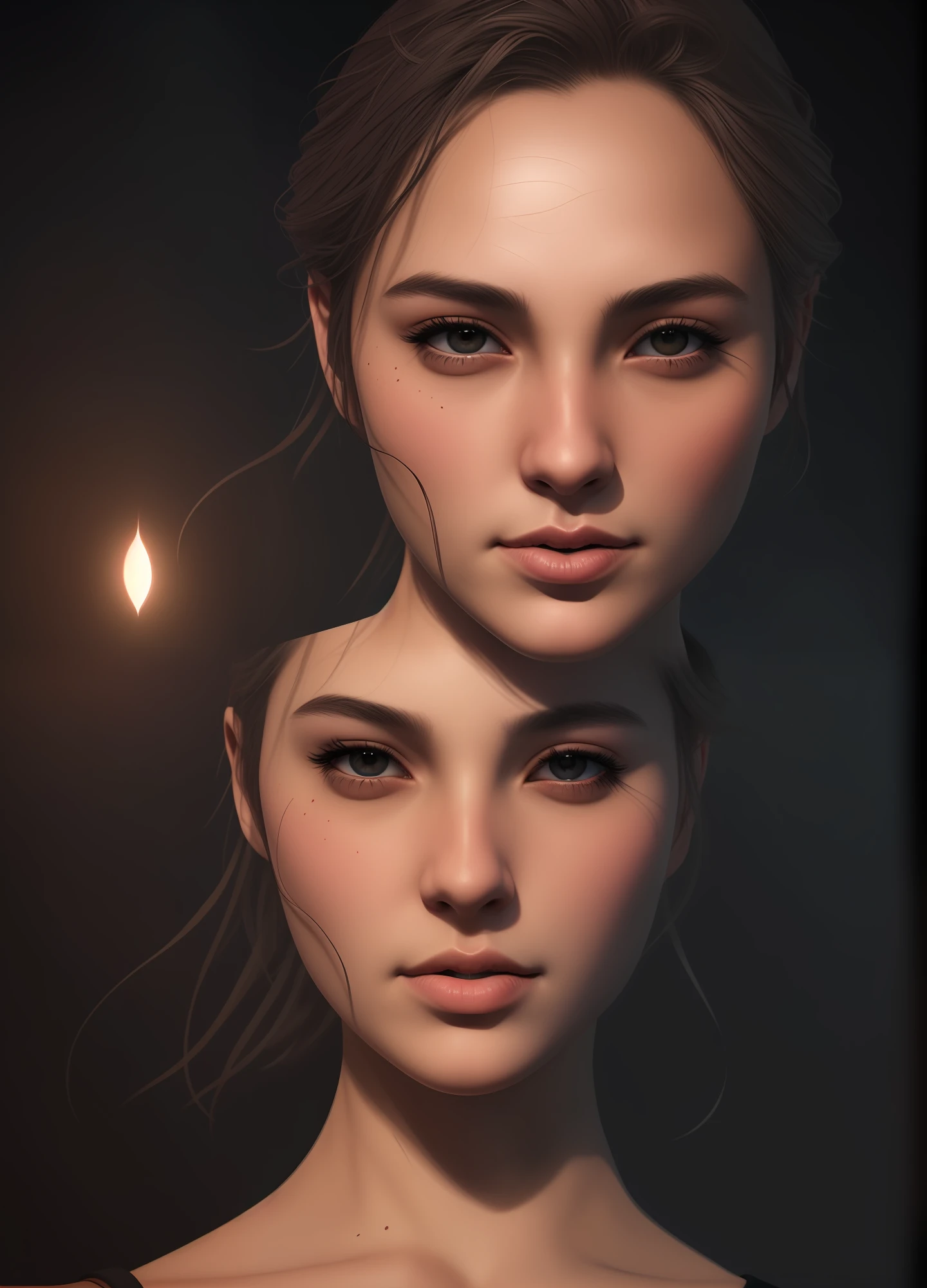 Fantasyart,photographrealistic,动态照明,artstation,poster for,Volumetriclighting,Very detailed faces,4 k,Award-Awarded,,1girl,in the darkness nigth,deep shading,low tune