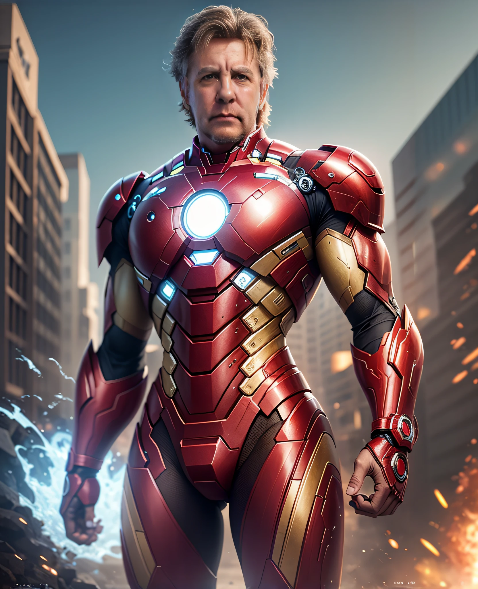 Avengers war machine in a city with a city background, Boris Johnson como Homem de Ferro, Elon Musk como Homem de Ferro, John McAfee como Ironman, Boris Johnson como Thor, Danny DeVito como Homem de Ferro, Retrato do Homem de Ferro, Elon Musk como um ciborgue, Boris Johnson como Wolverine, Elon Musk como Thor, Boris Johnson como Doutor Estranho, tony Stark