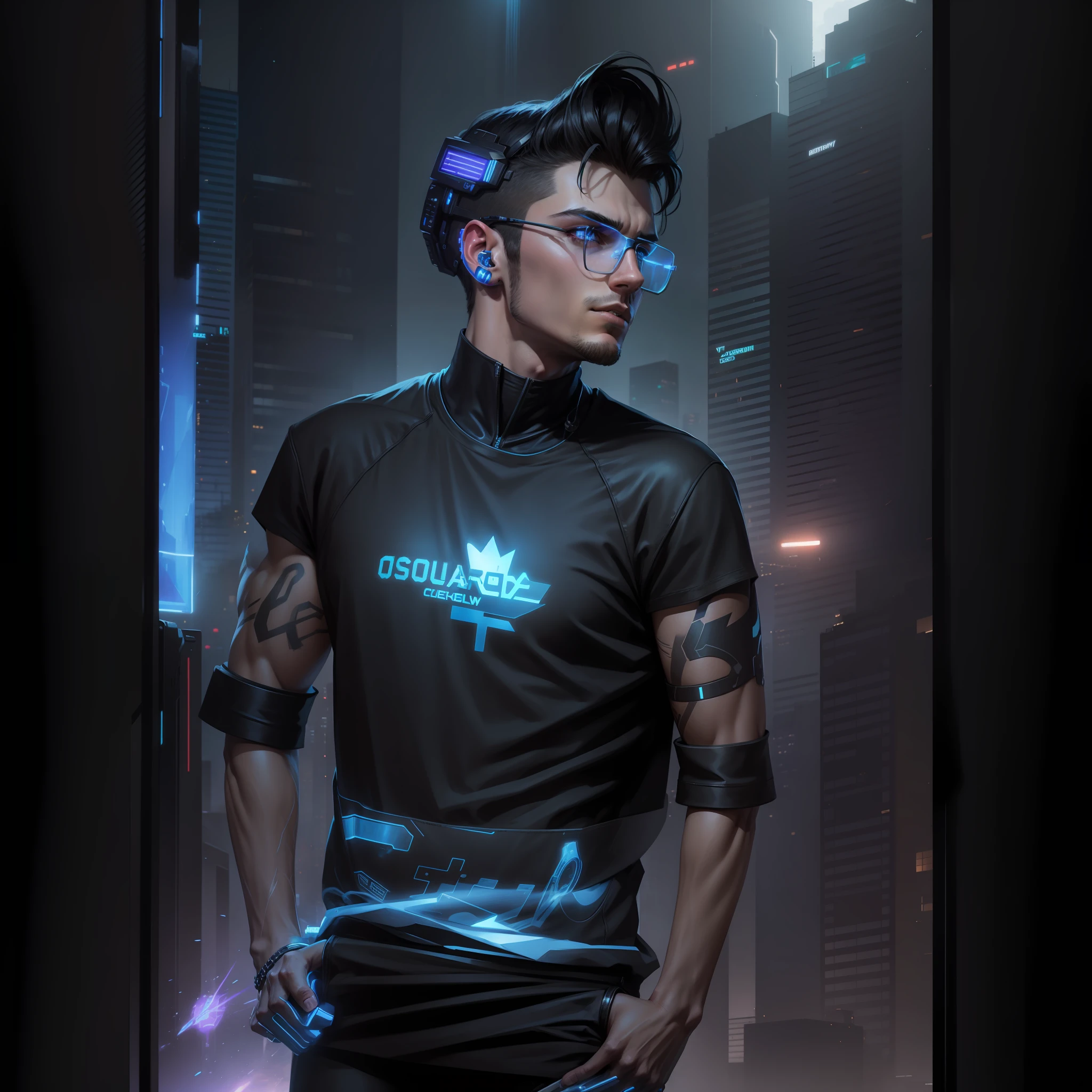 Change background cyberpunk handsome boy, realistic face, 8k, Ultra realistic,