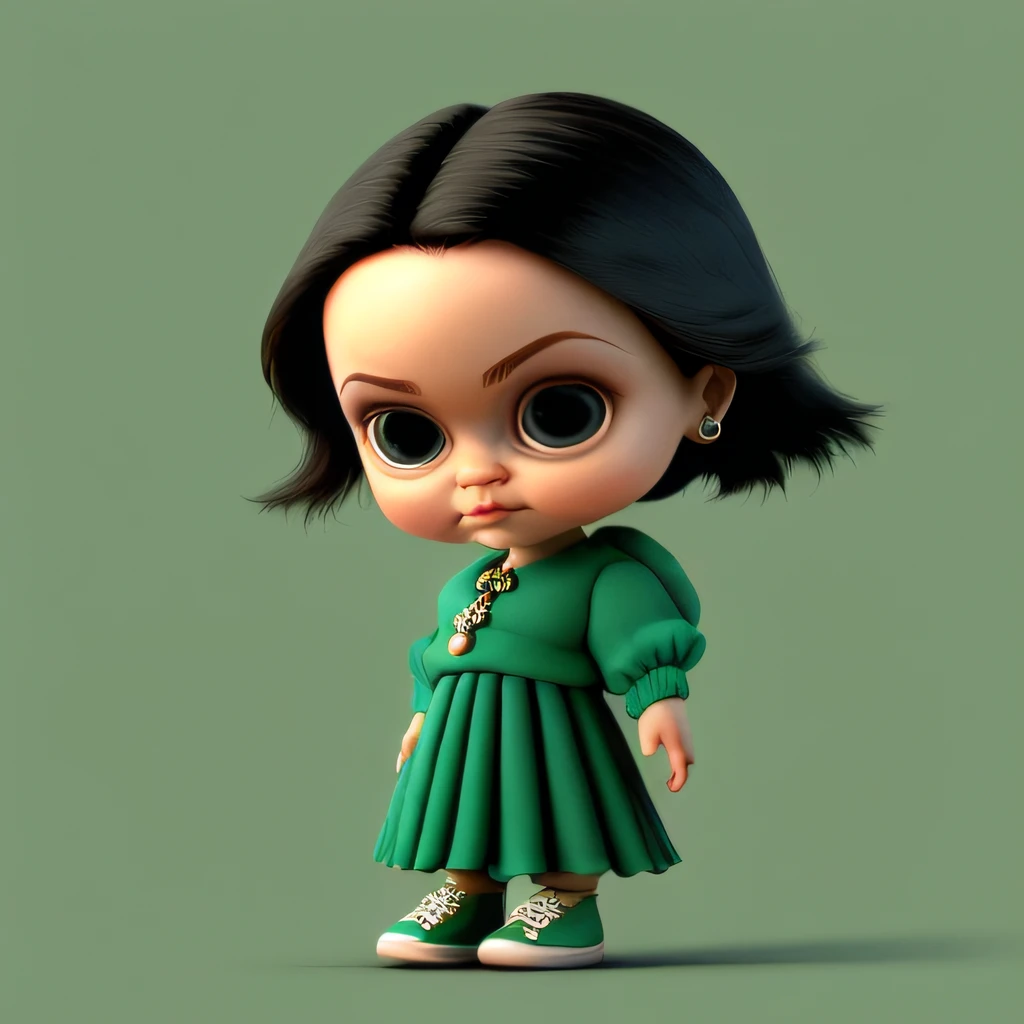 CBZBB, Angelina Jolie, personagem, fofa, olhos verdes, feliz, feliz feliz, pequena, Nice, delicada, jaqueta de frio, cachecol, trending, arte digital, circunstanciado, fofa, Realistic, Humanoid, character, tiny, Cinematic sho, cinematic lights, Angelina Jolie, muito feliz, very happy...