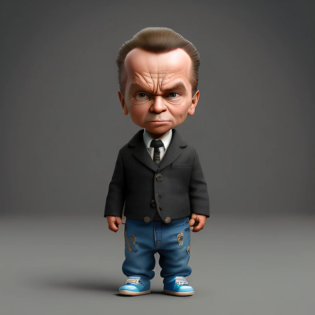 cbzbb, Arnold Schwarzenegger, exterminador do futuro, montado em uma motocicleta preta, personagem, fofo, roupa de couro preta, pequeno, bonito, Digital Art, Detailed, Cute, Realistic, Humanoid, Character, tiny, Cinematic Sho, Cinematic Lights, Arnold Schwarzenegger, exterminador do futuro, Looks happy