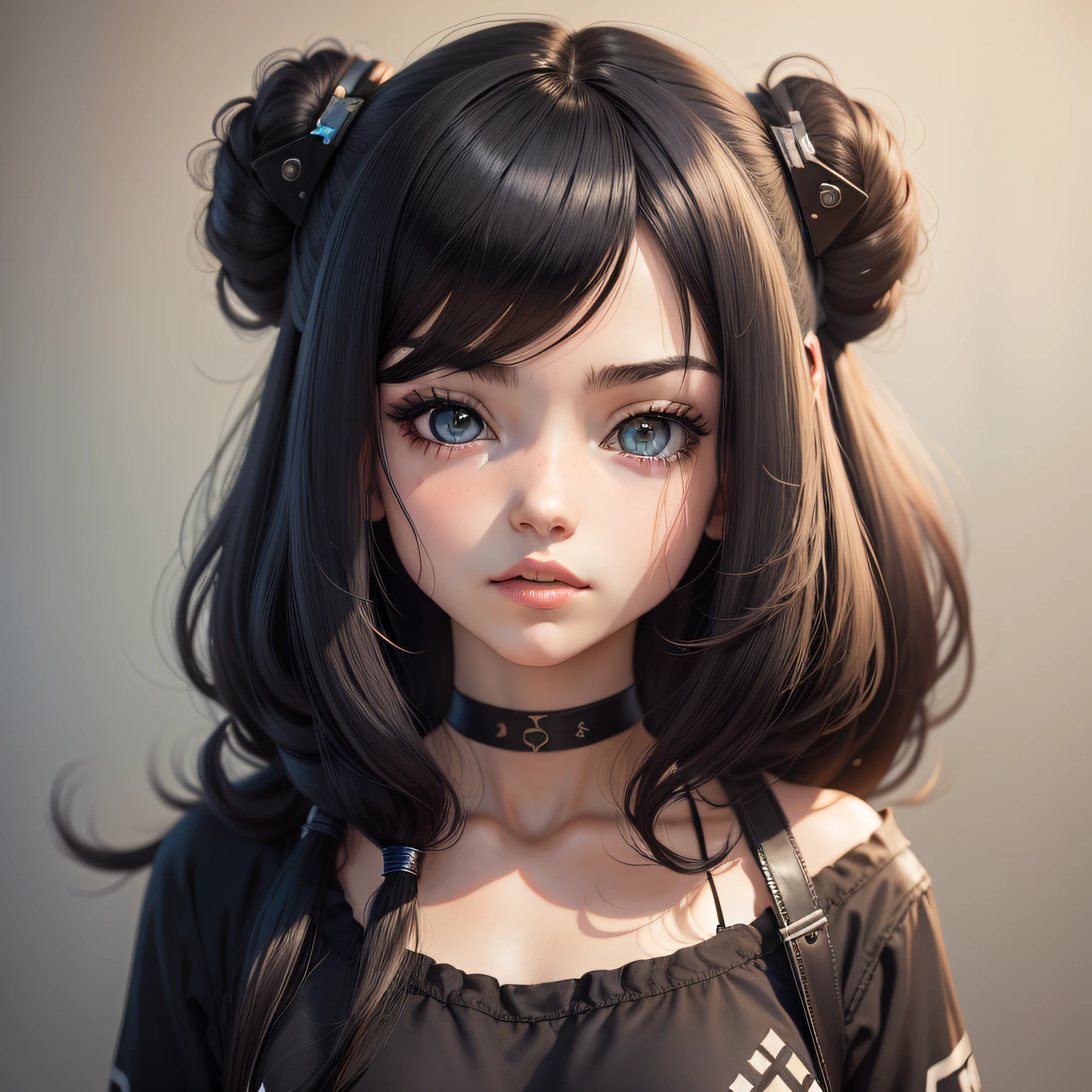 menina anime, anime, gamer, menina cabelo curto com franja, cabelo castanho, cabelo curto, dark, pincer na sonbrancelha, olhos escuro, cabelo curto, franja