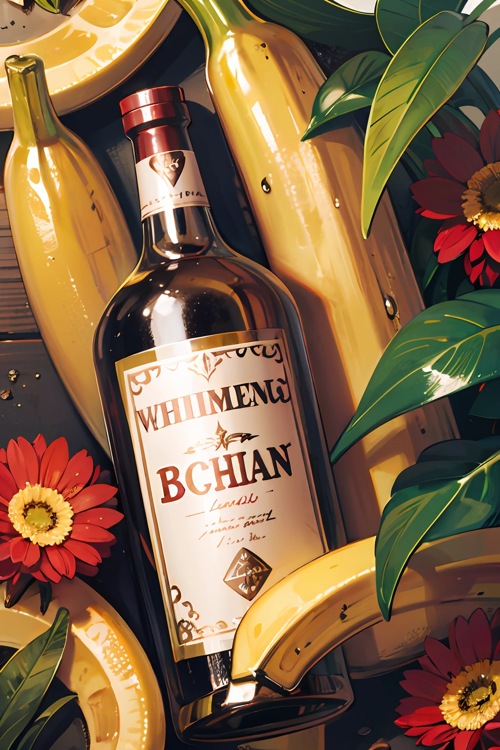 Label Banana Liquor
