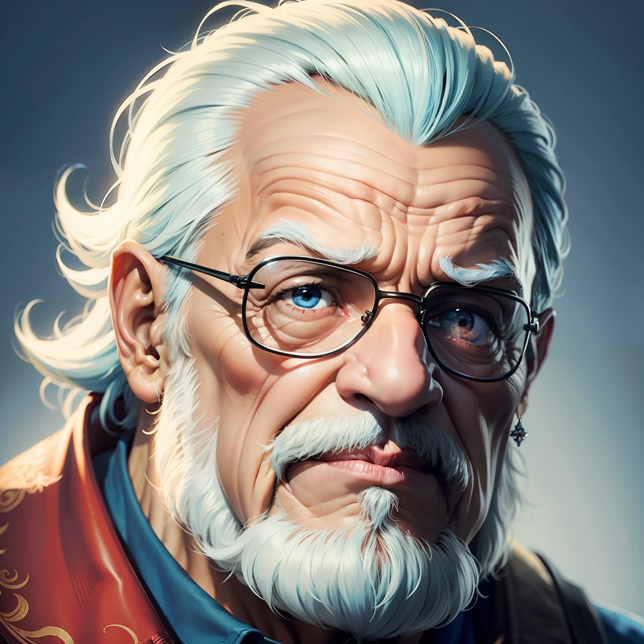AVATAR DE UM HOMEM VELHO E SABIO COM FORMATOS DE FILMES DA PIXAR