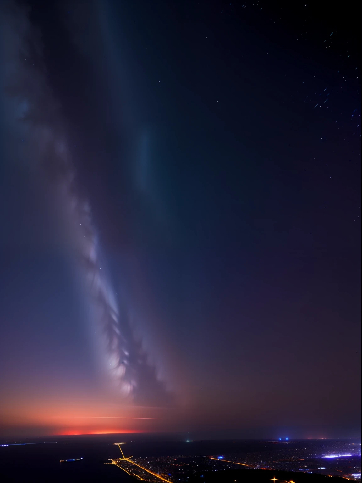 towers of god, blue towers, violet, blue, red, god, red sky, violet sky, starry sky, stars, starry towers, starry god, light blue, civilization, order
